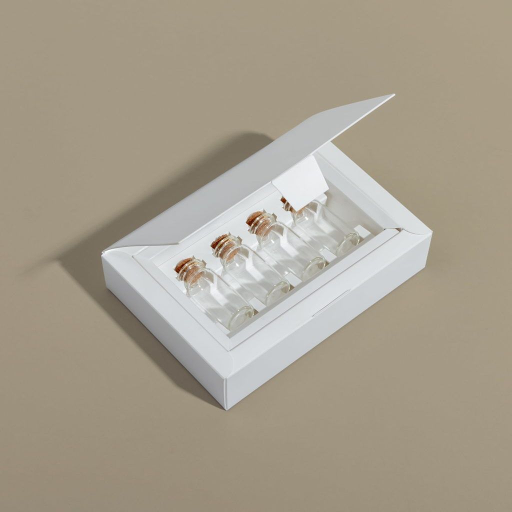 Custom folding carton box with custom insert.