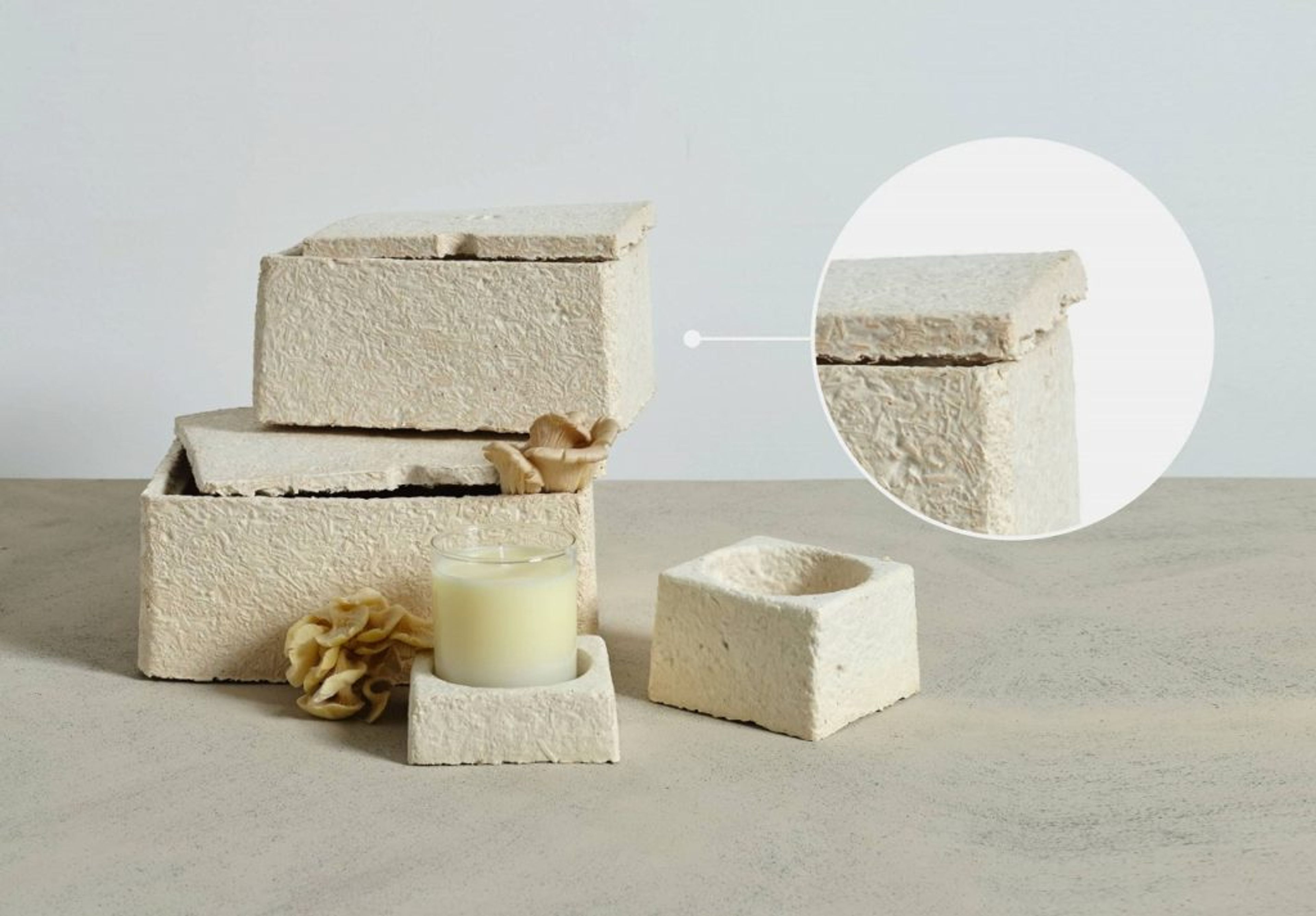 Example mushroom packaging material