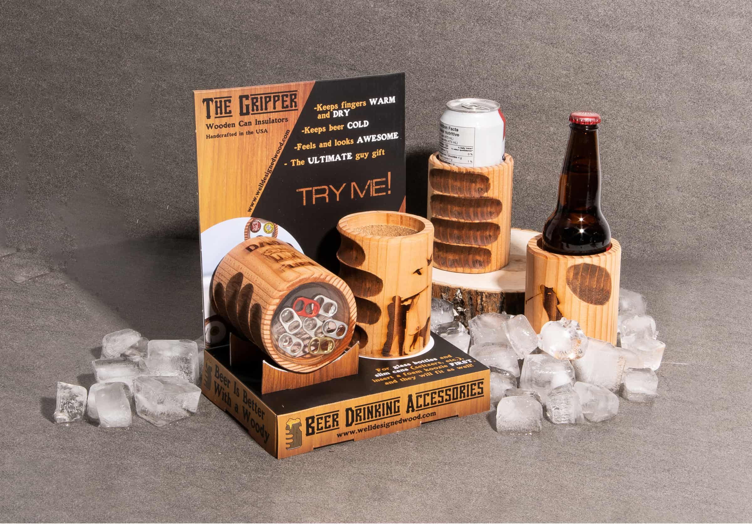 the gripper product shot with counter top display
