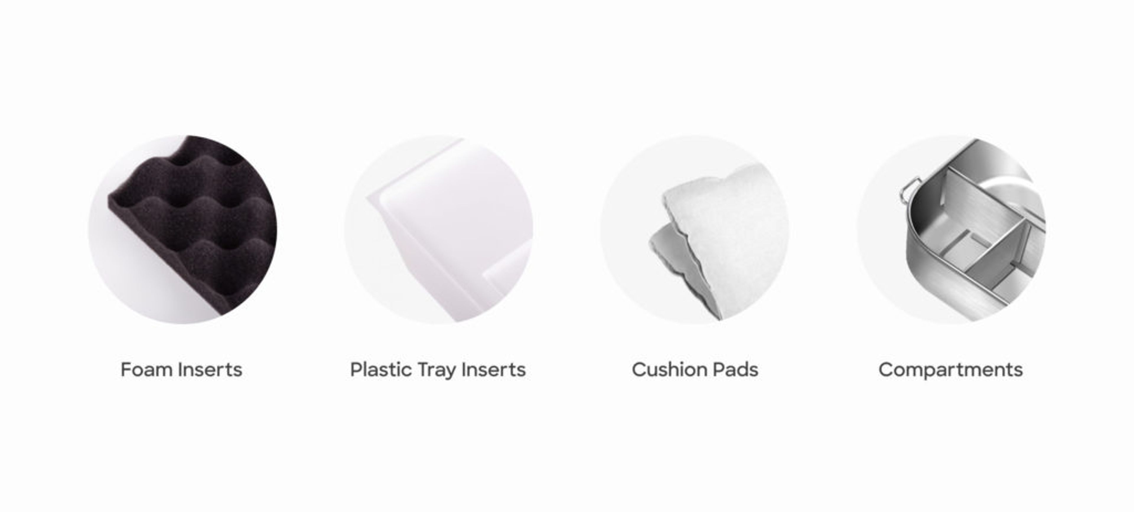 Types of tin accessories for interior.