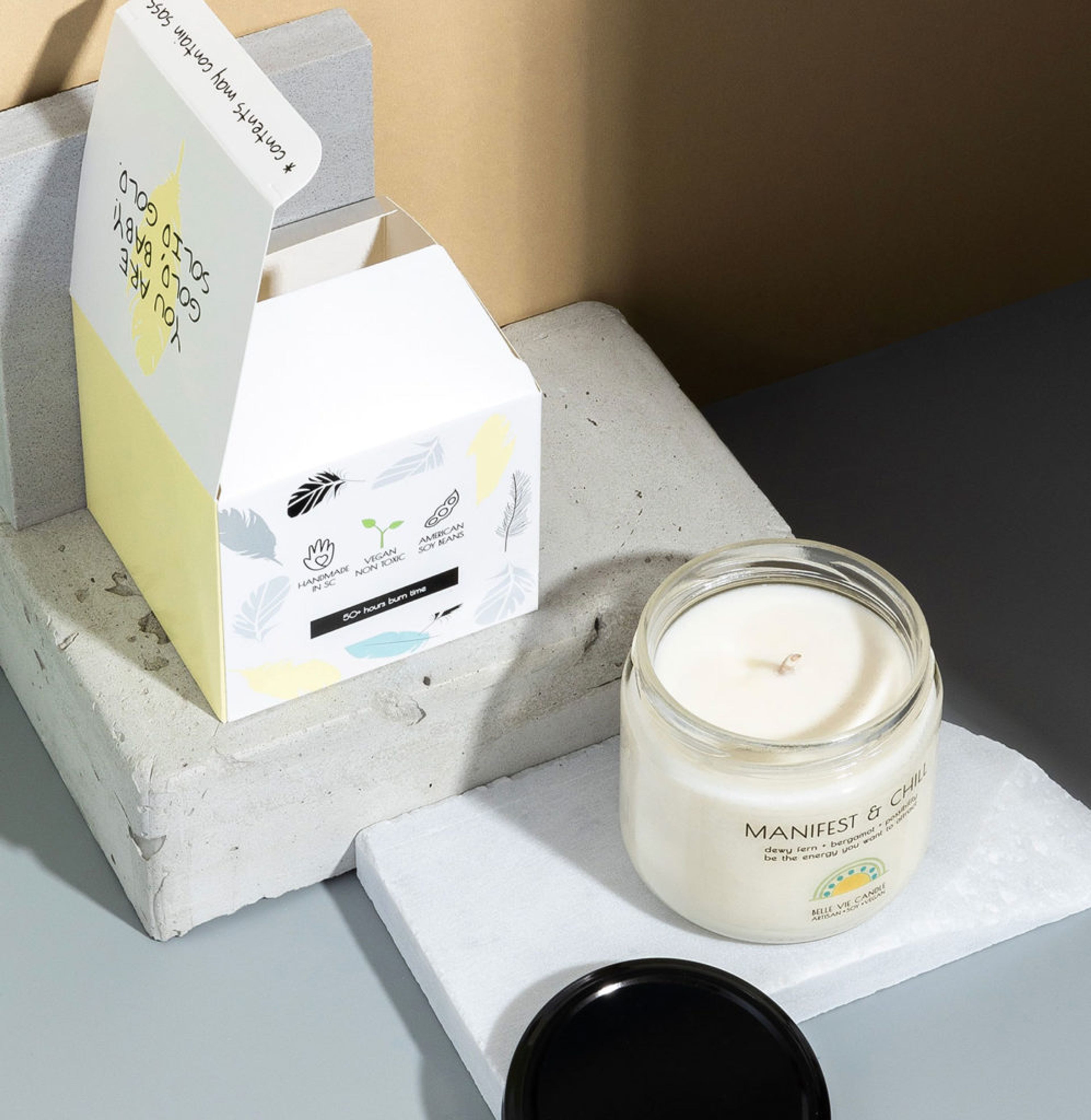 Example of candle packaging