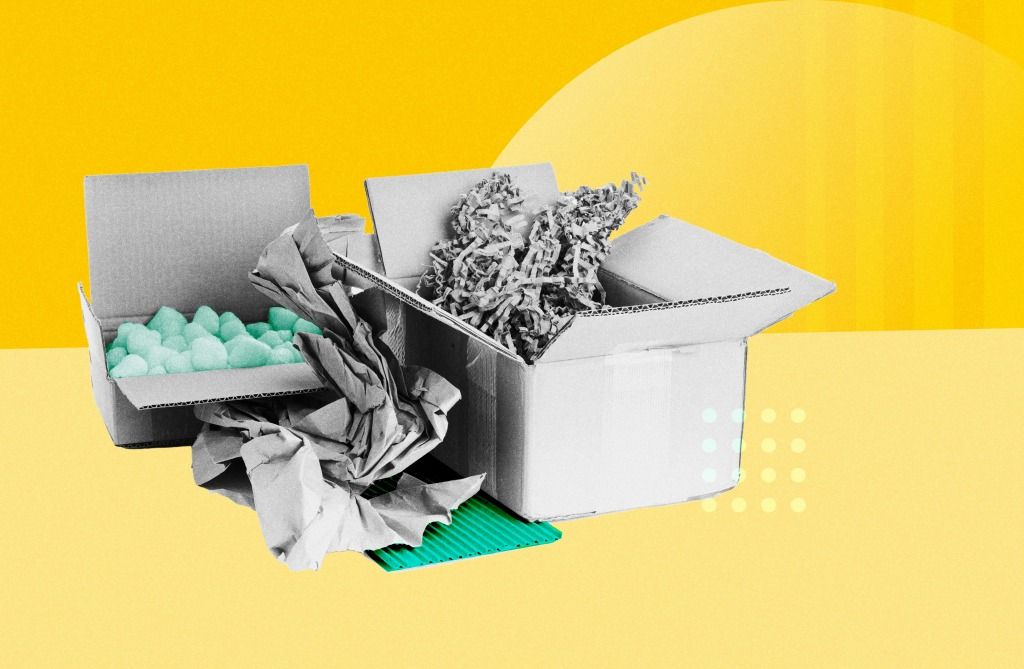 Illustration of Void Filler in Packaging||||||||||