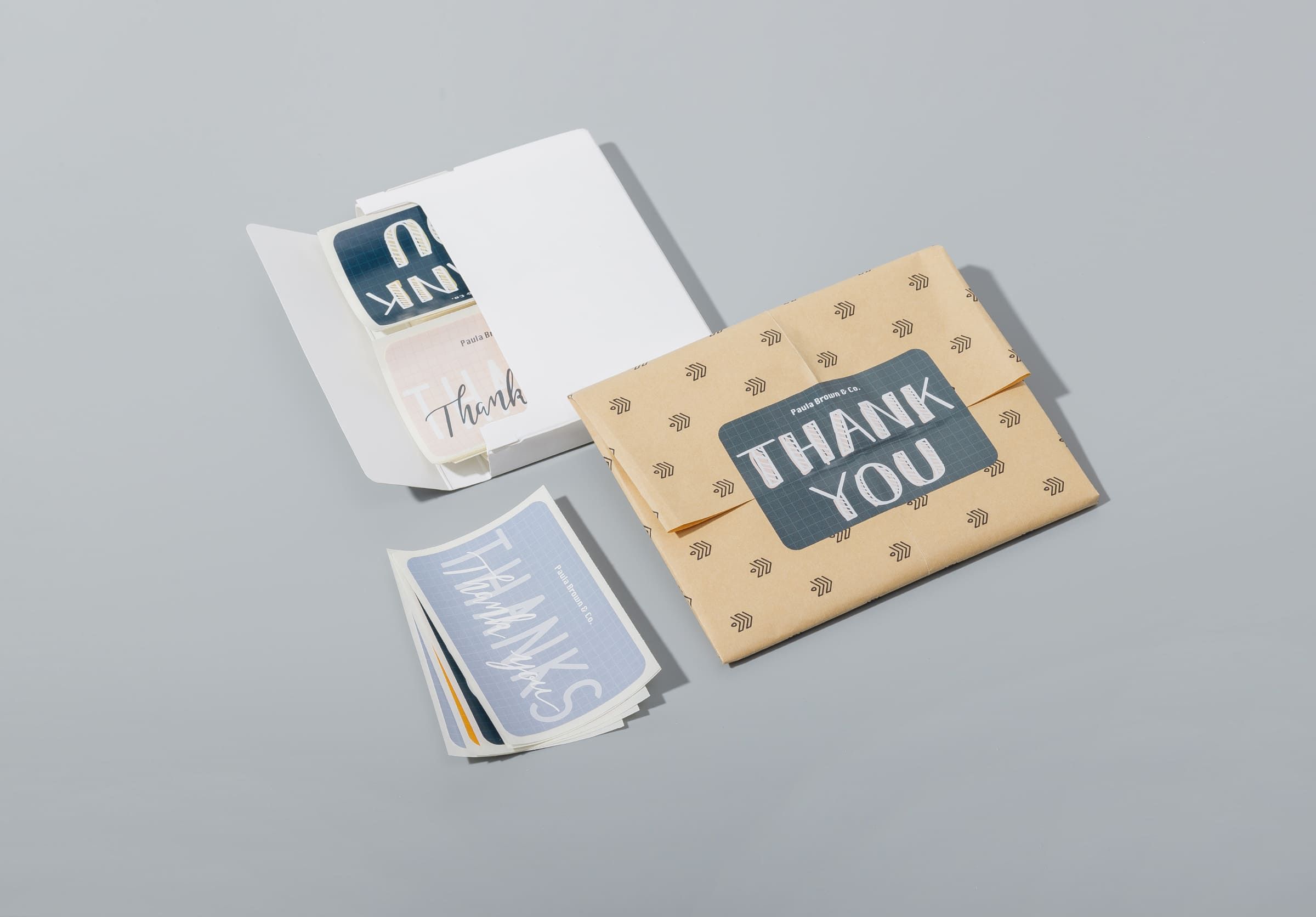 Stickers and labels for packaging.