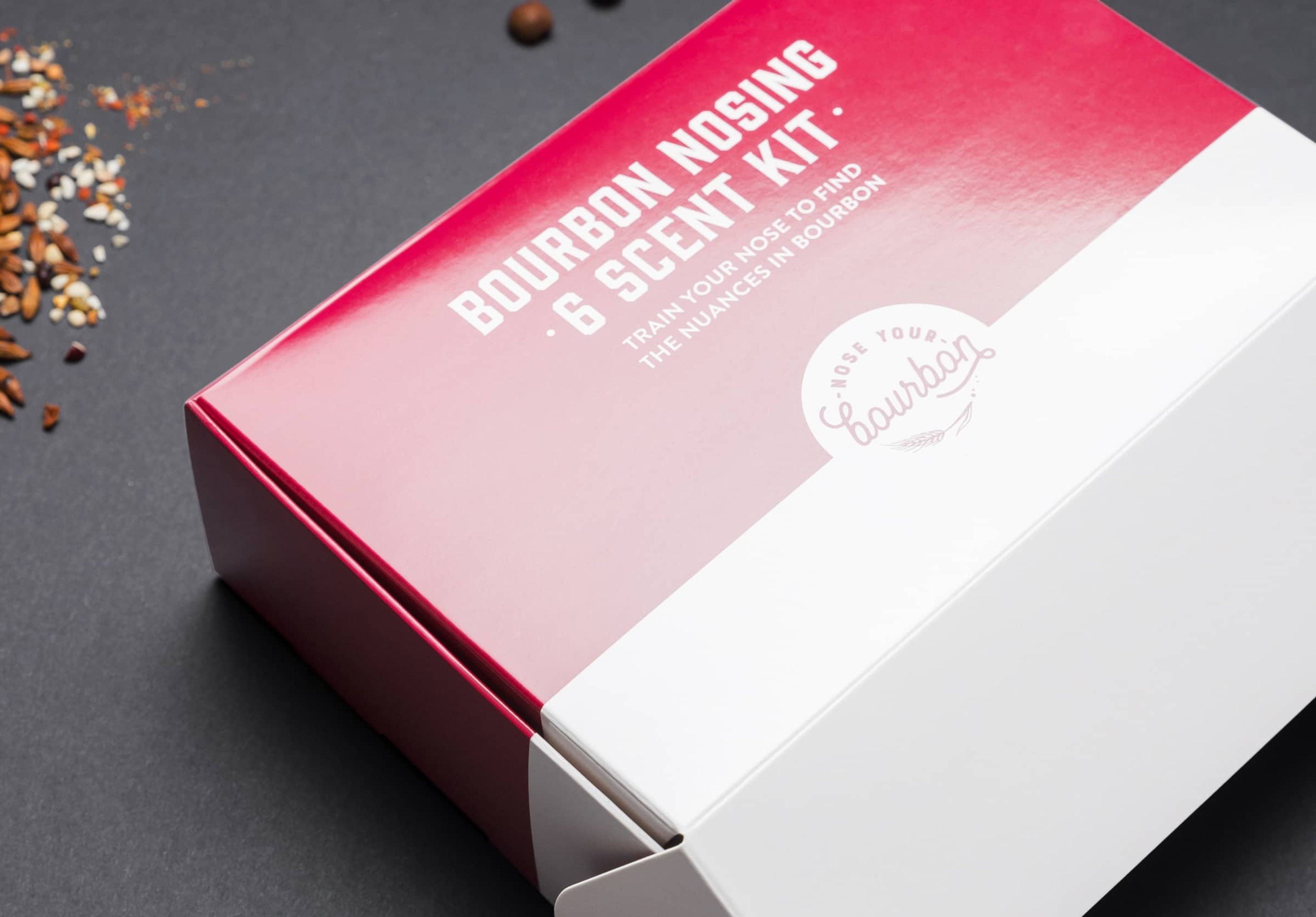Red folding carton packaging box with gloss aq coating