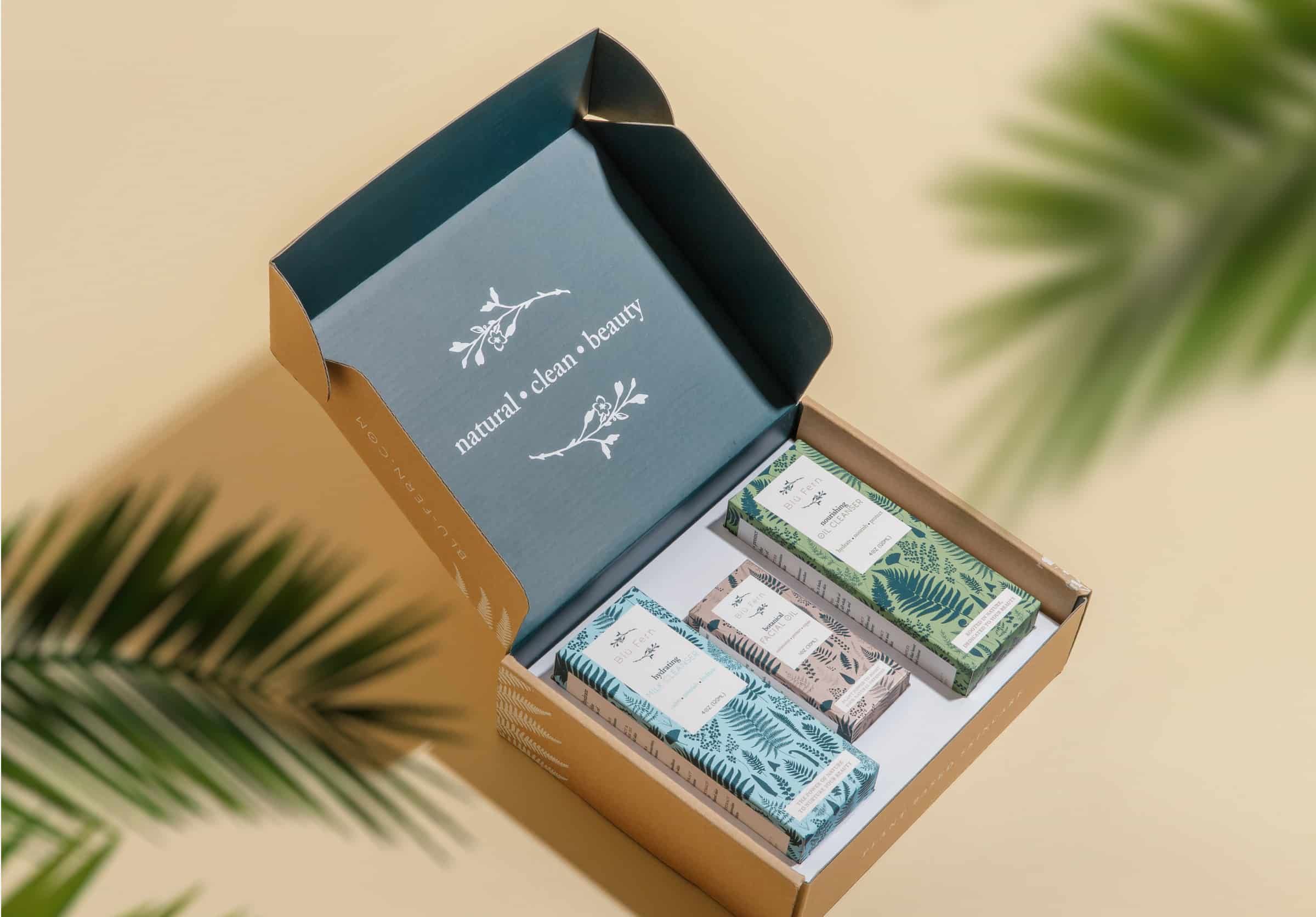 blu fern corrugated product set