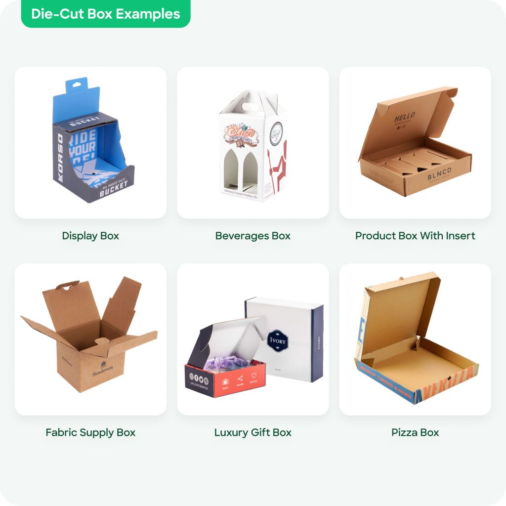 Applications of die cut boxes