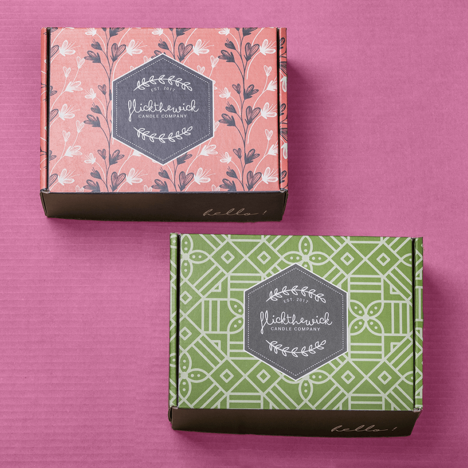Example of digital printed corrugated boxes.