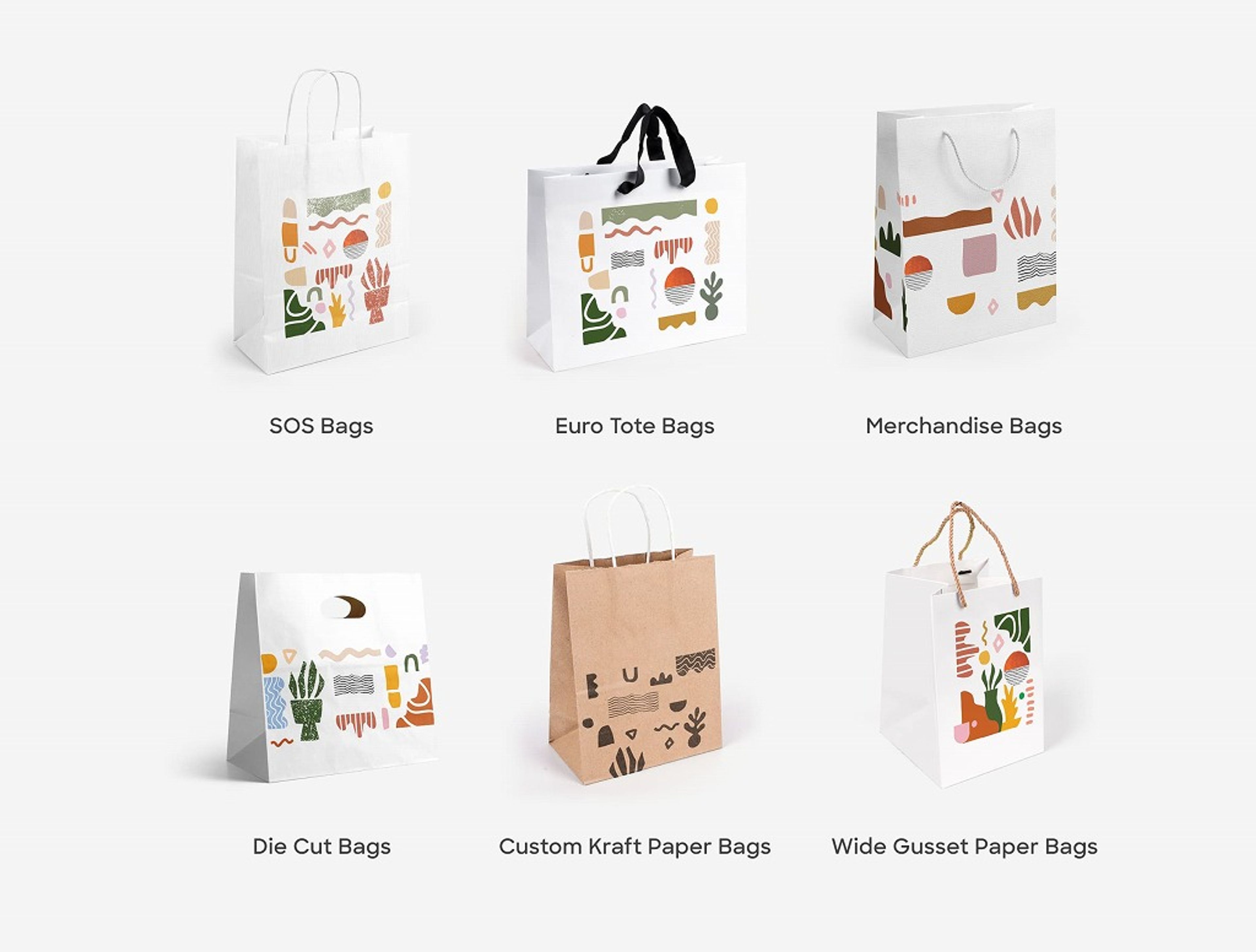 Different Paper Bag Styles