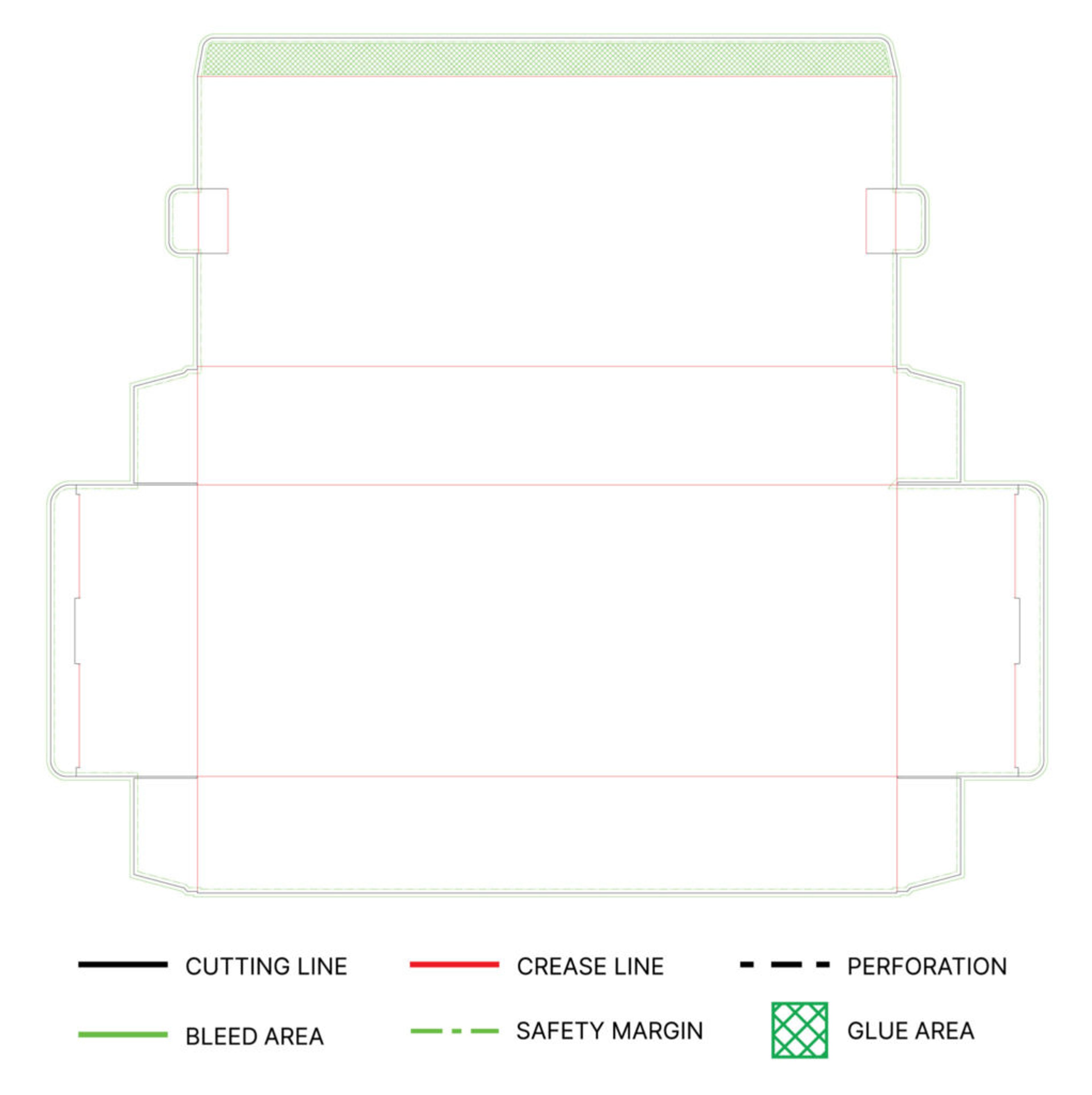 Dieline for die cutting