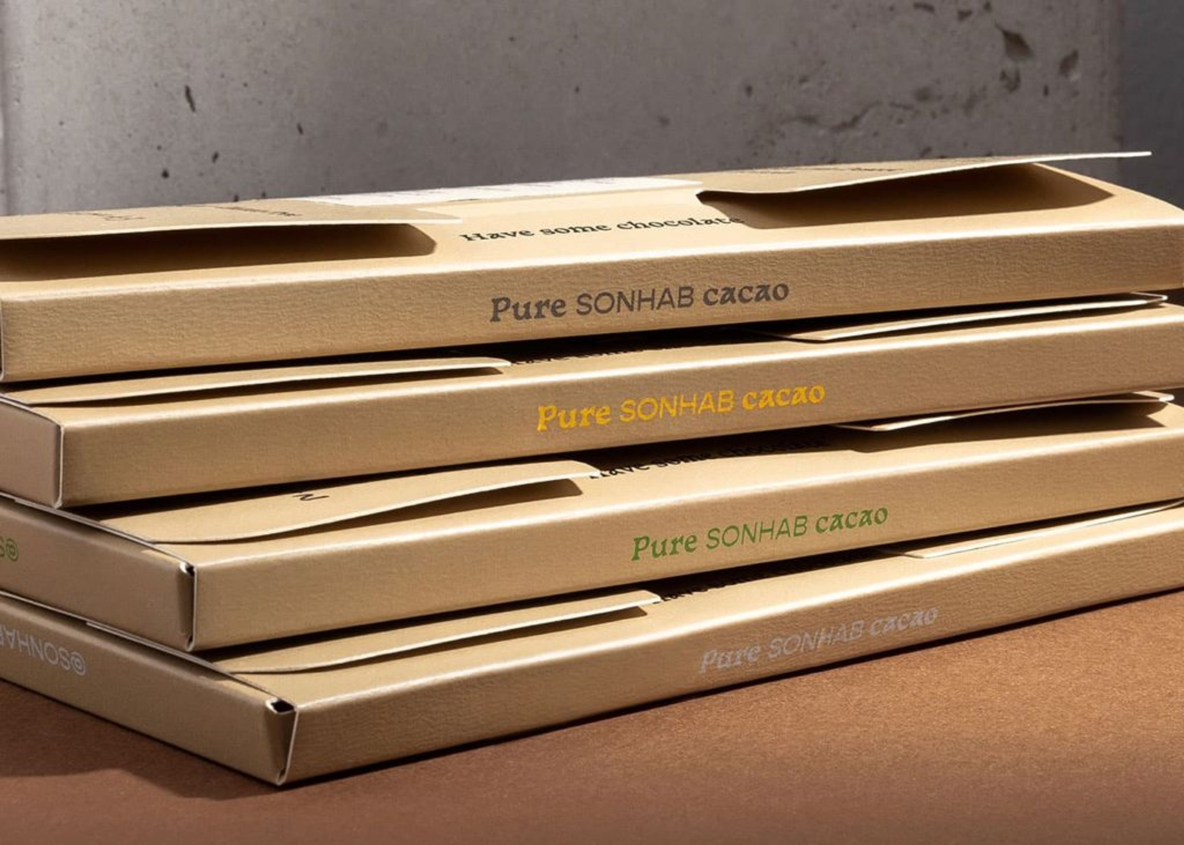 Example of eco-friendly chocolate packaging