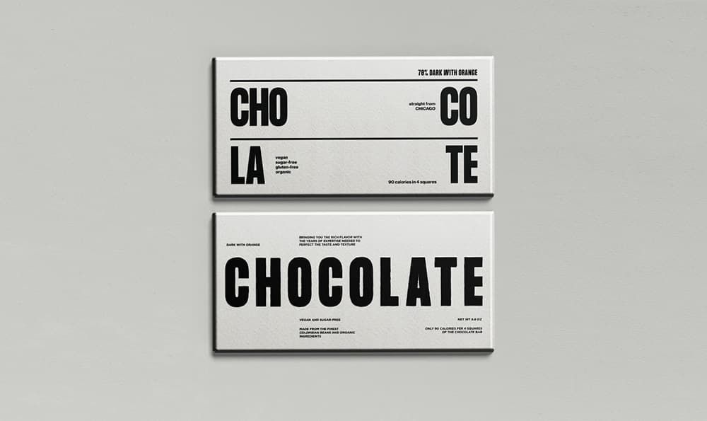 example of brand using distinctive fonts