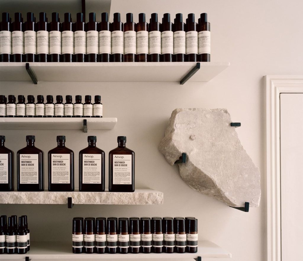Example of retail shelves