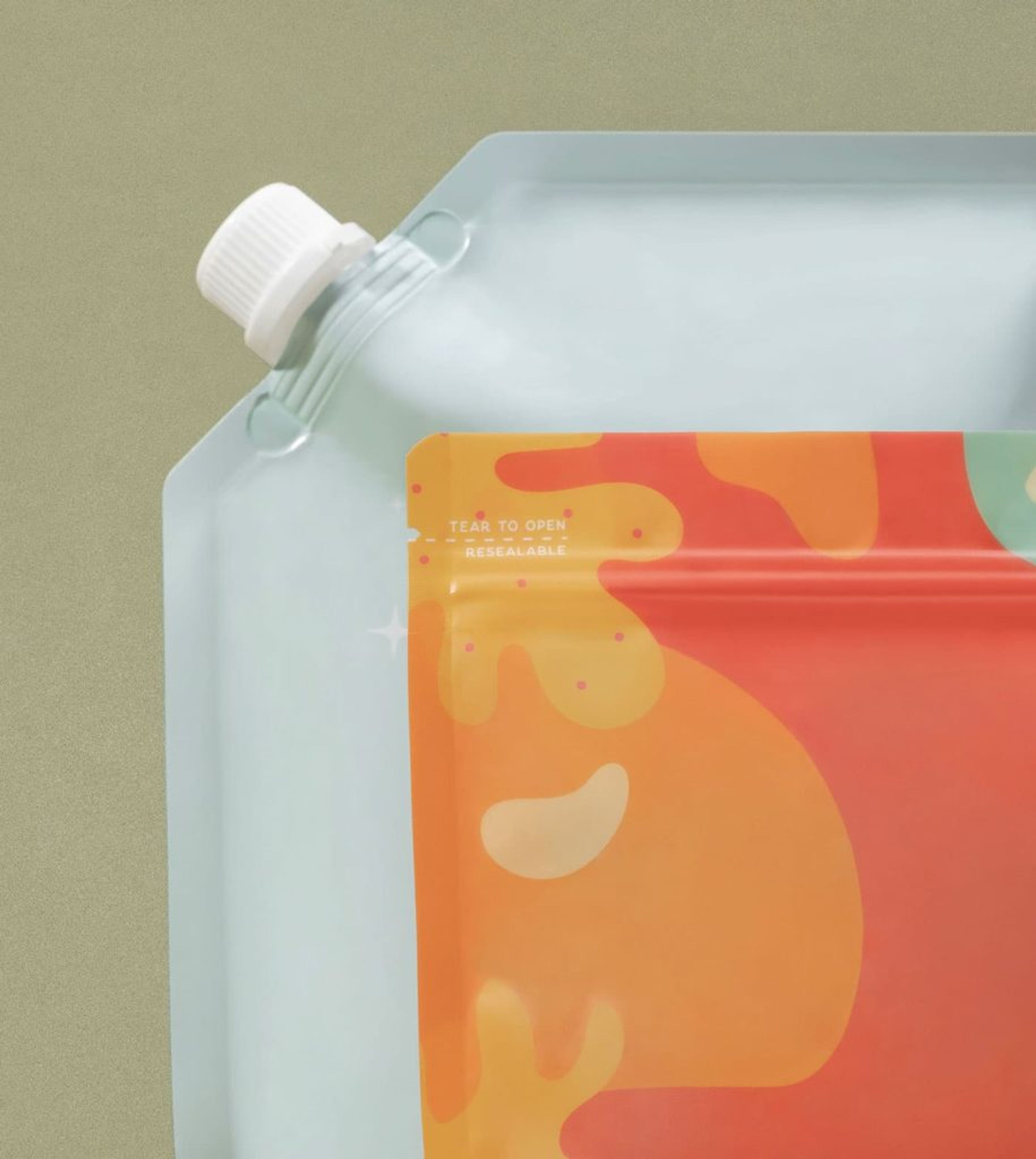 Example of stand resealable stand up pouch