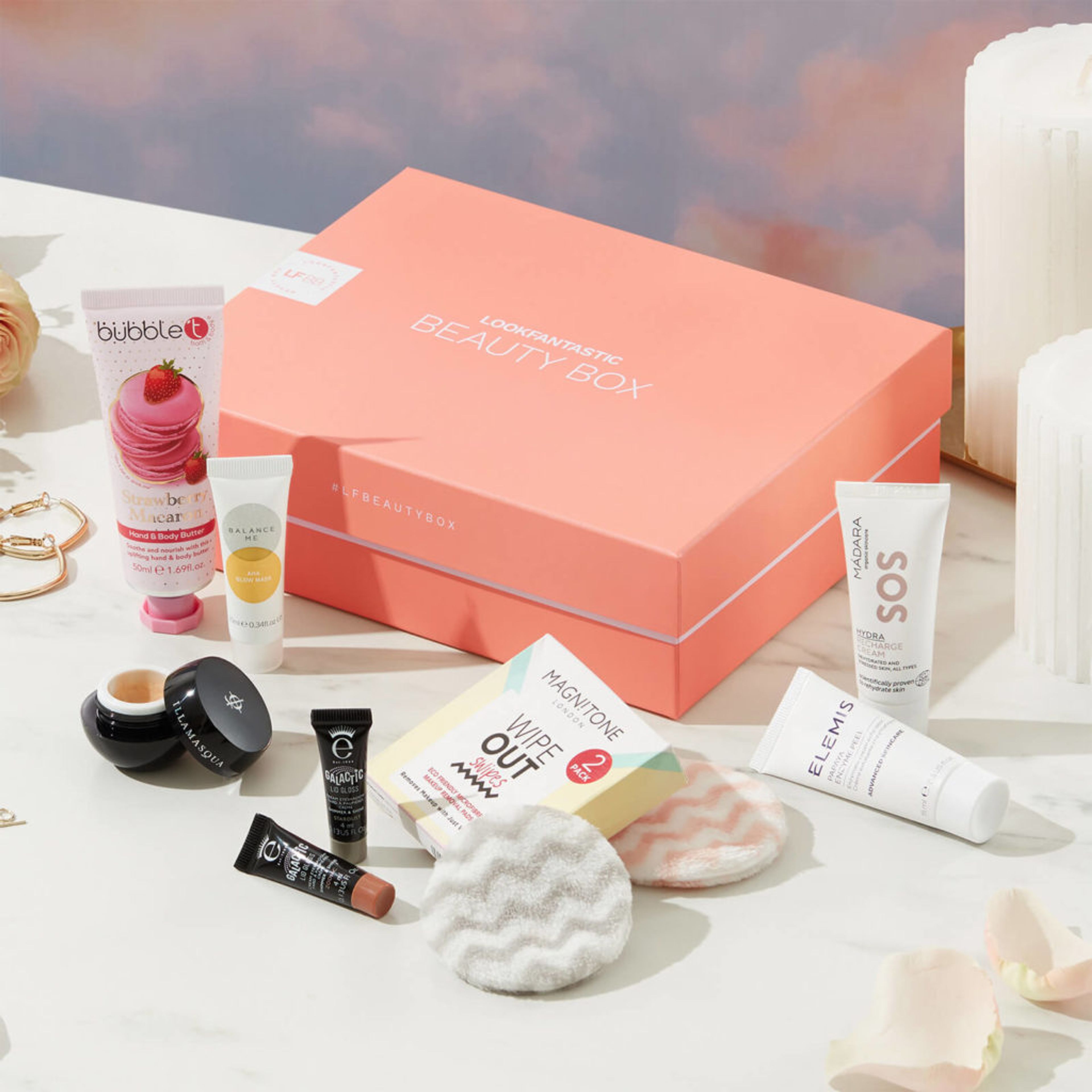 example of variety of products in a subscription box