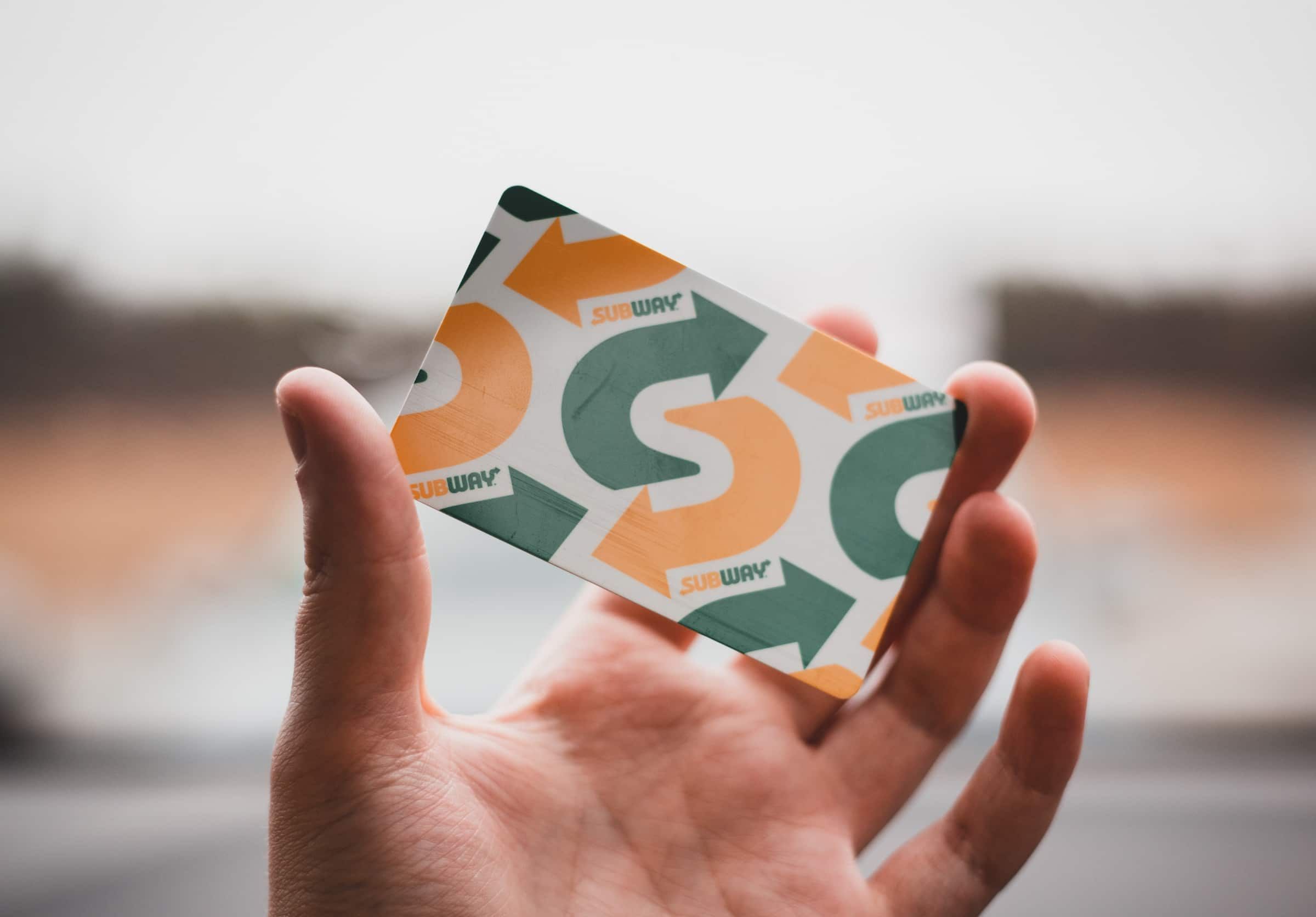 Subway gift card