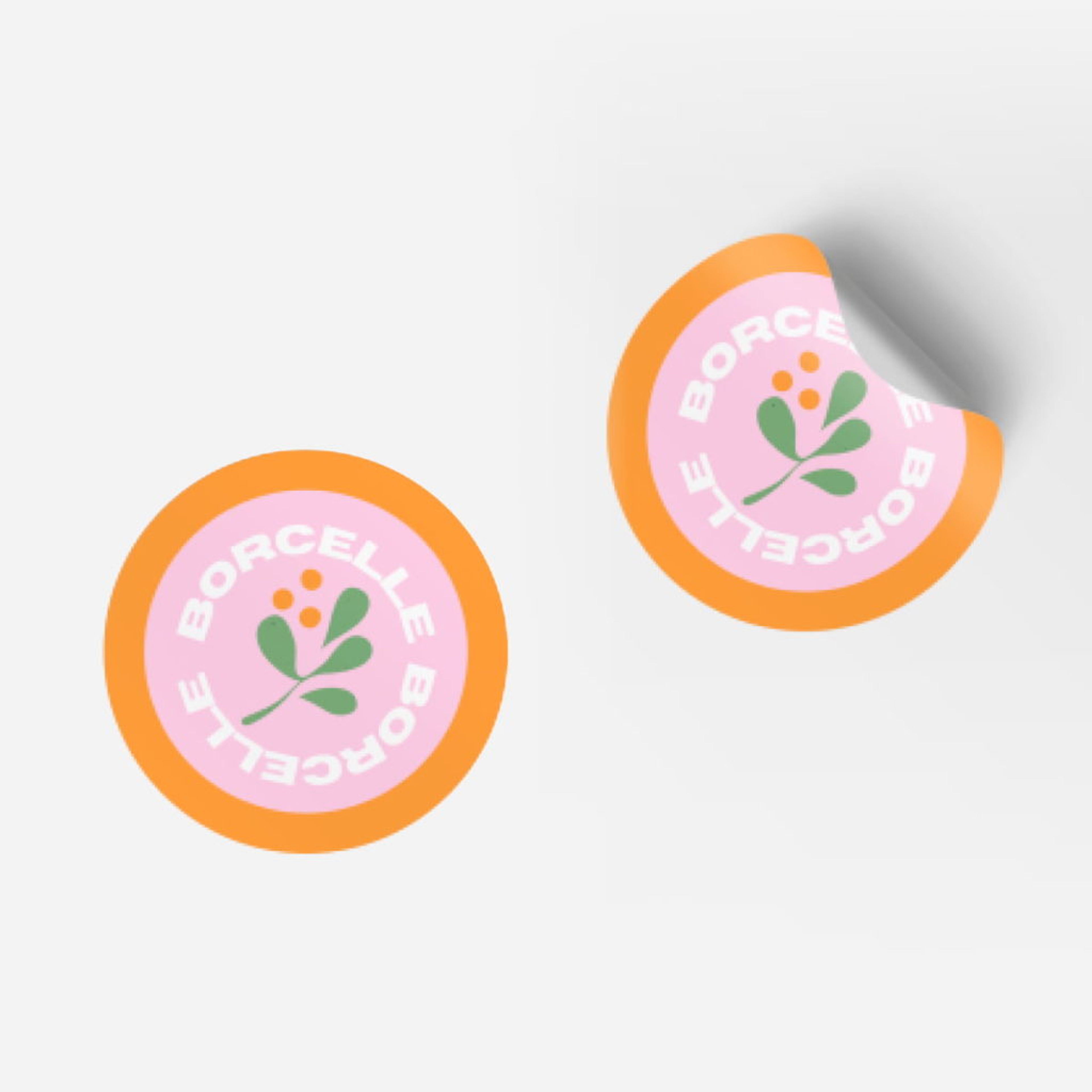 Die-cut custom candy shop sticker