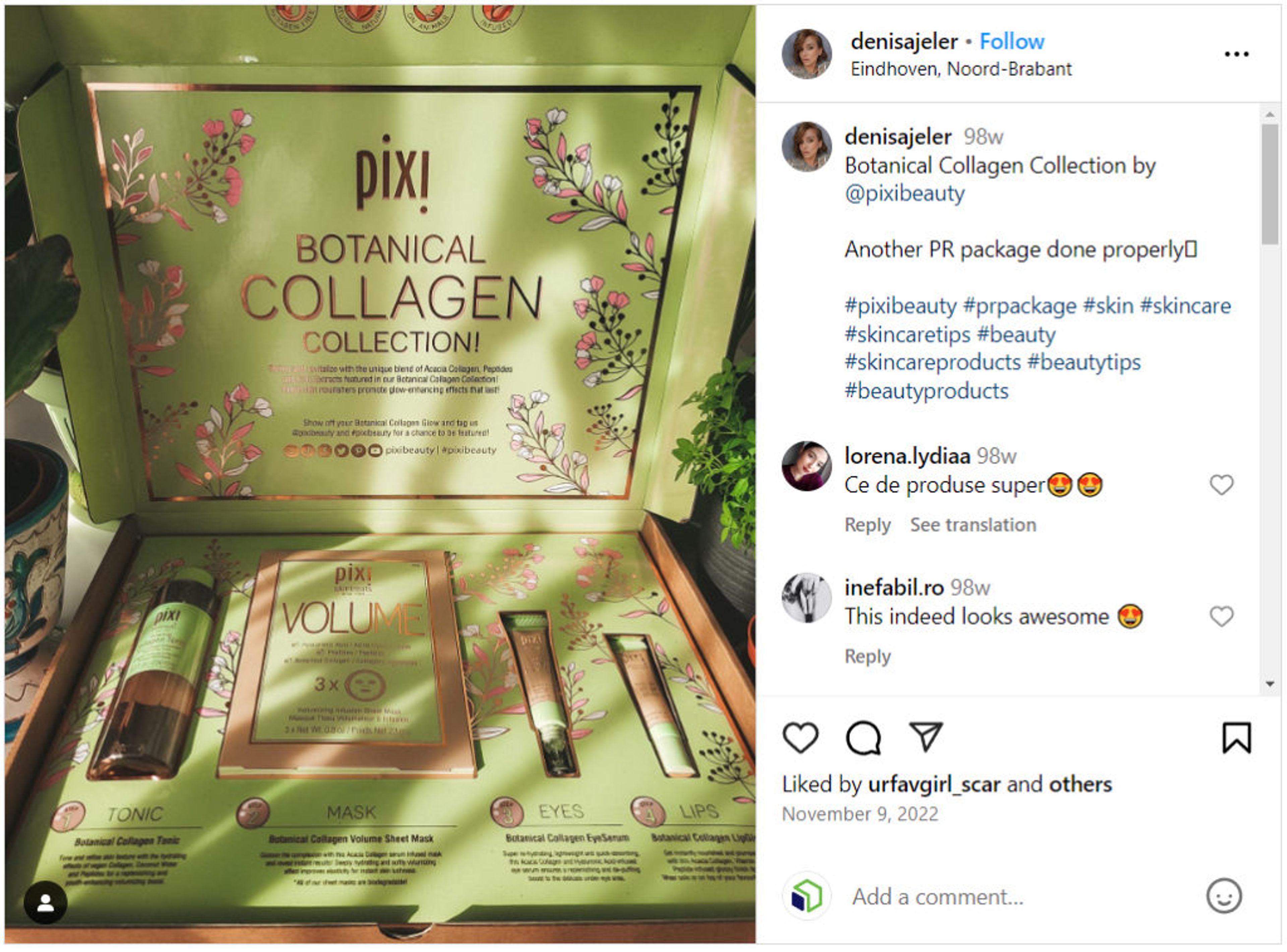 2024 10 PR Package Pixie Cosmetics Example