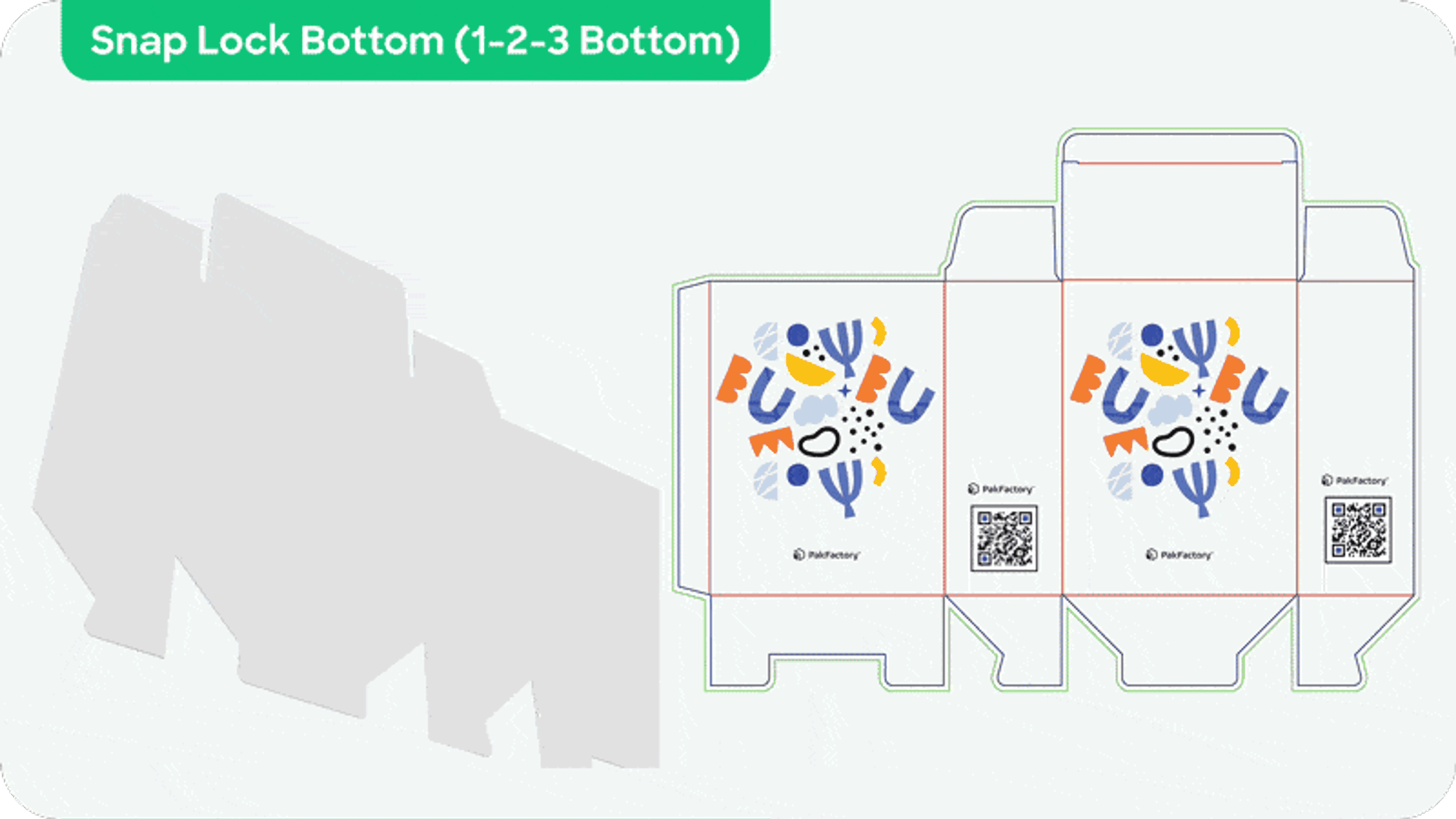 What is snap lock bottom (1-2-3 bottom) folding carton style