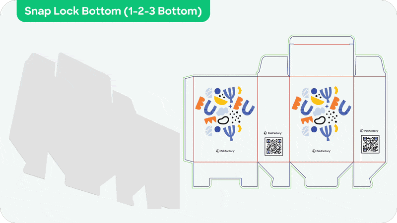 What is snap lock bottom (1-2-3 bottom) folding carton style