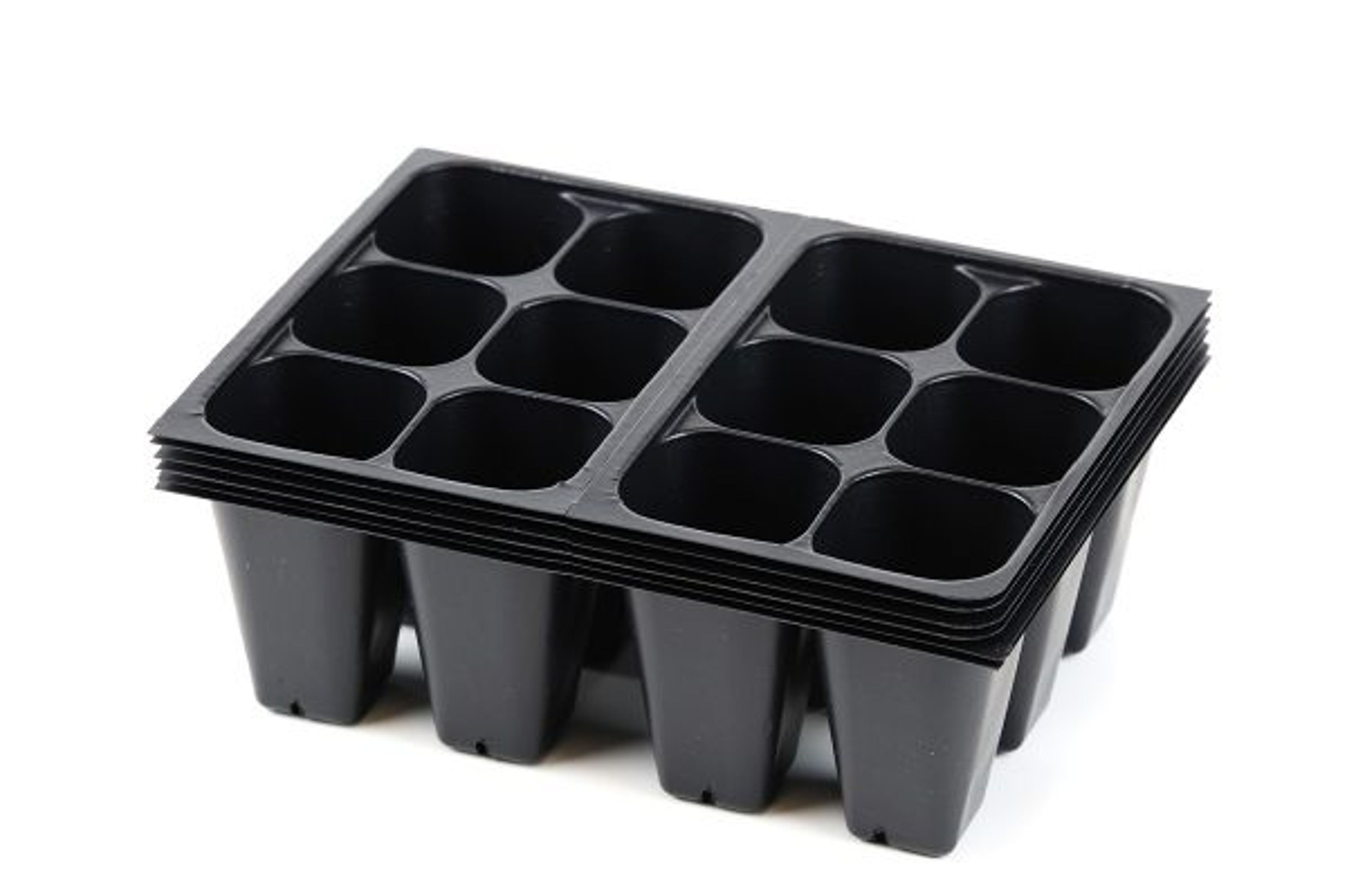 A black molded plastic insert for custom packaging.