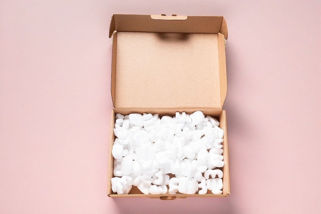 Bio Foam Fillers in Product Box
