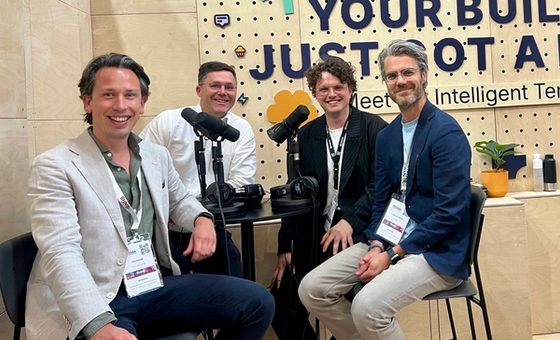 Xander van Baarsen (Rhino) with Erwin Bukkers (Chainels) and Filip Schmidt (Contrast Living) recording the De Steen podcast at Provada