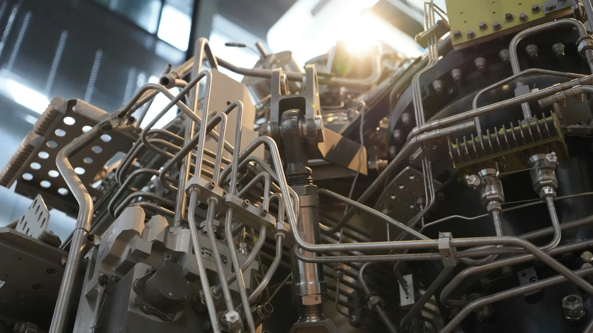 Huge machinery in a plant