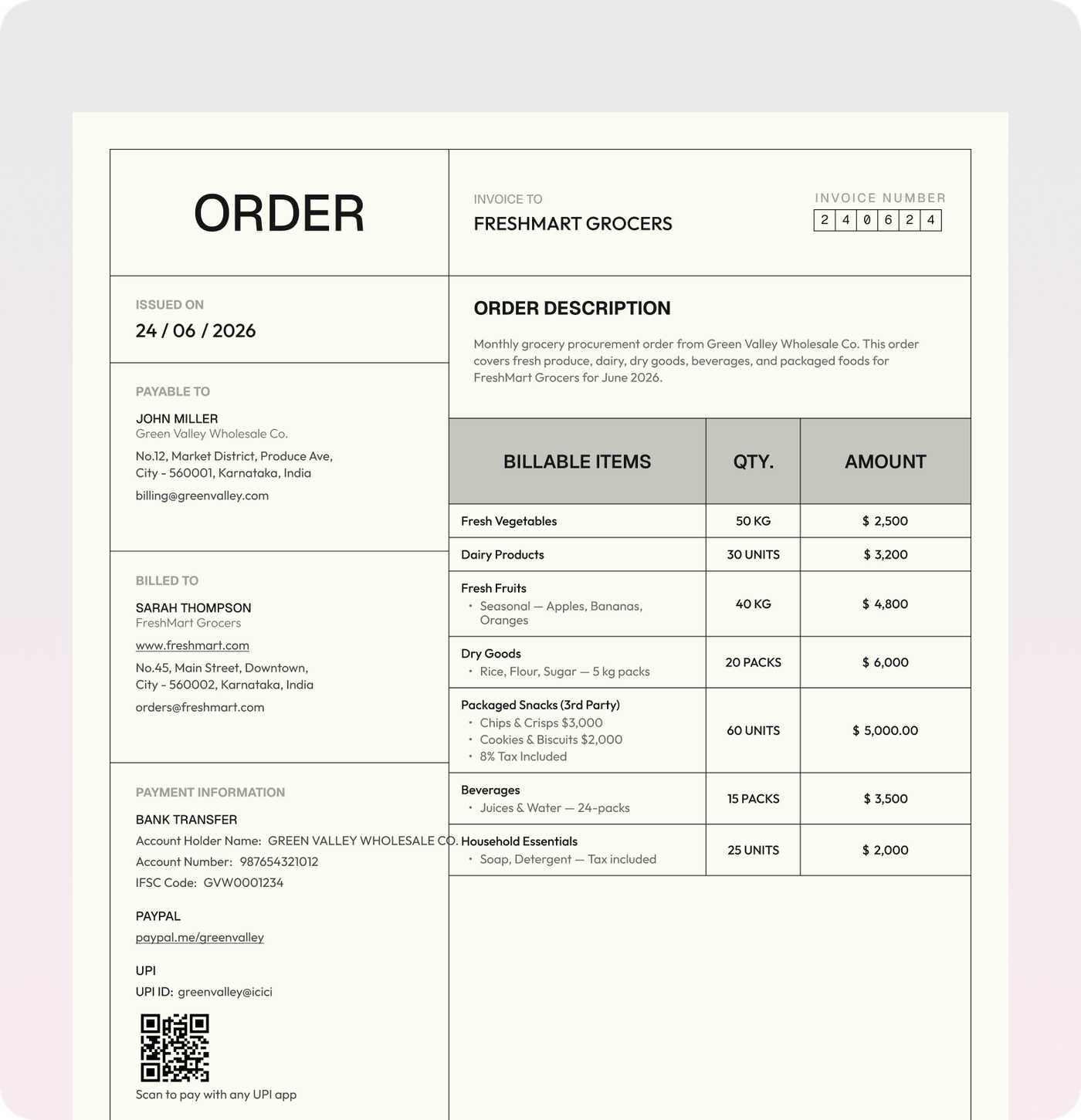 Create purchase orders with confidence