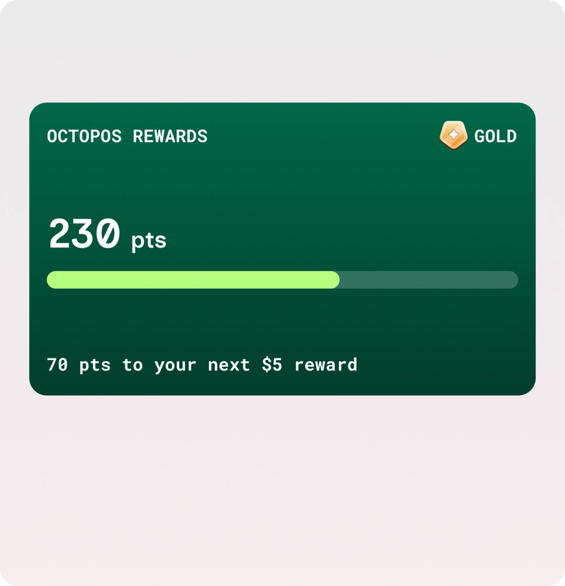 Rewards card in a phone wallet