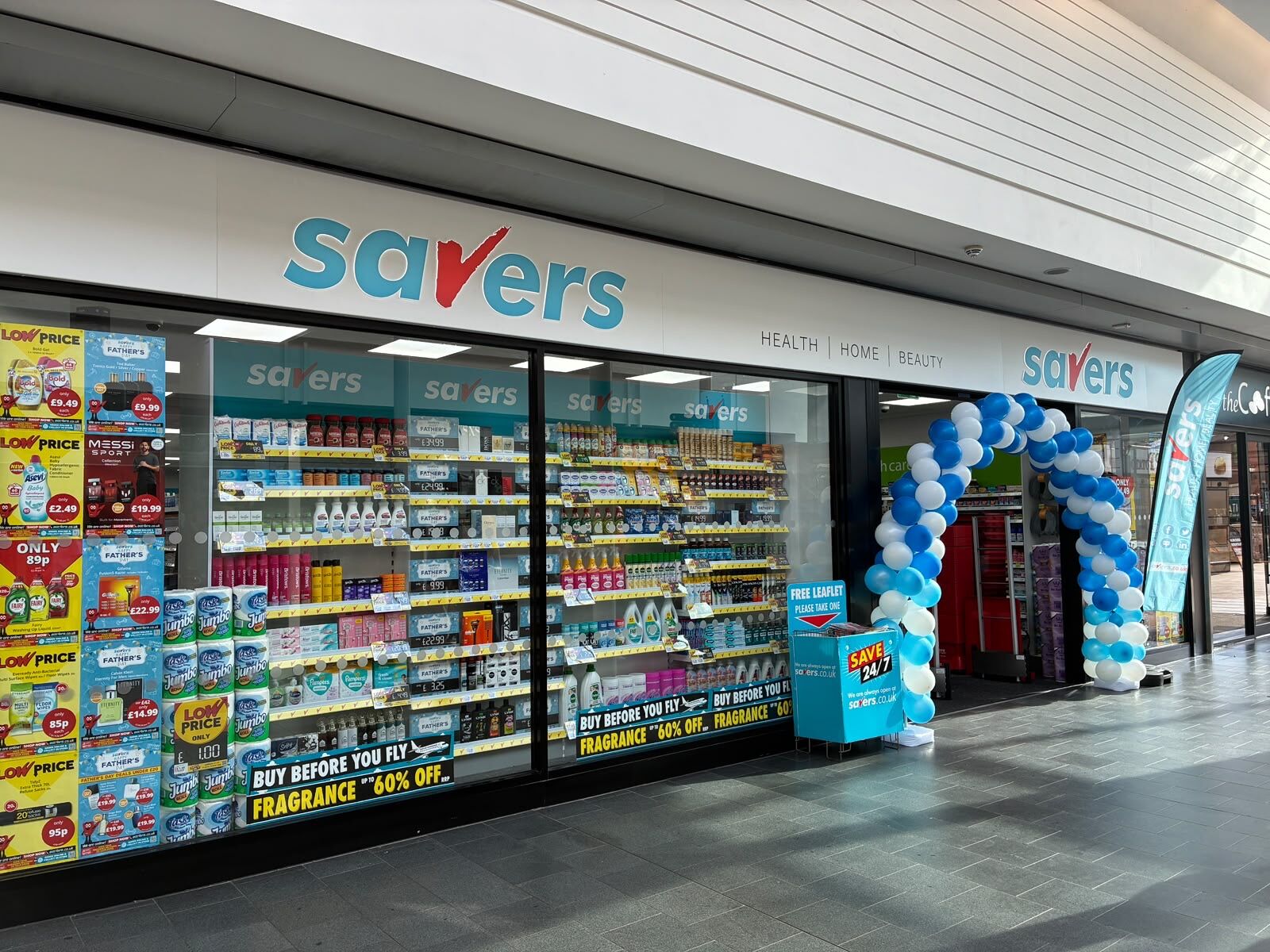 Completed Savers Health & Beauty store in Warrington following IRC Group's mechanical and electrical fit-out
