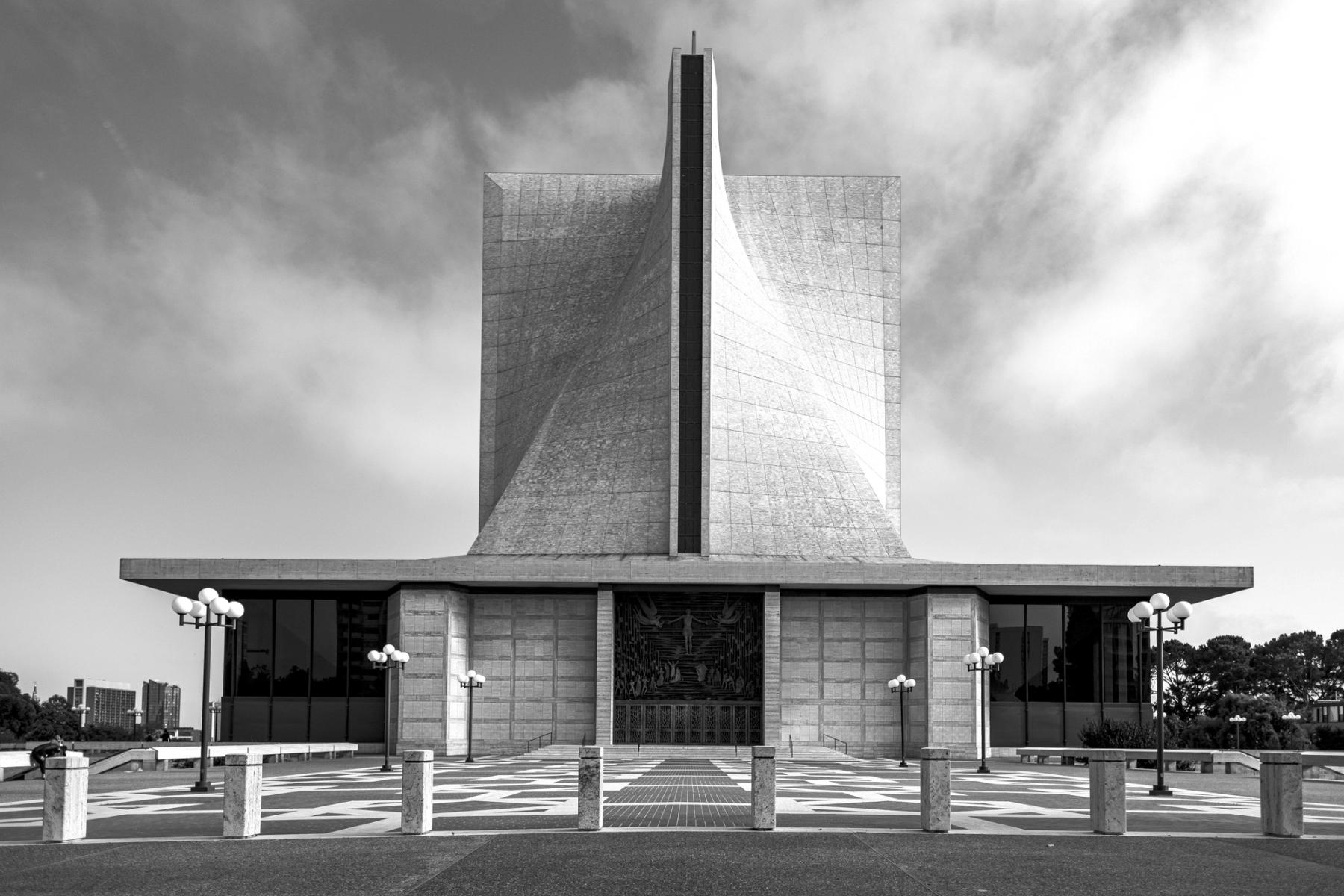 Front entrance view of the Cathedral