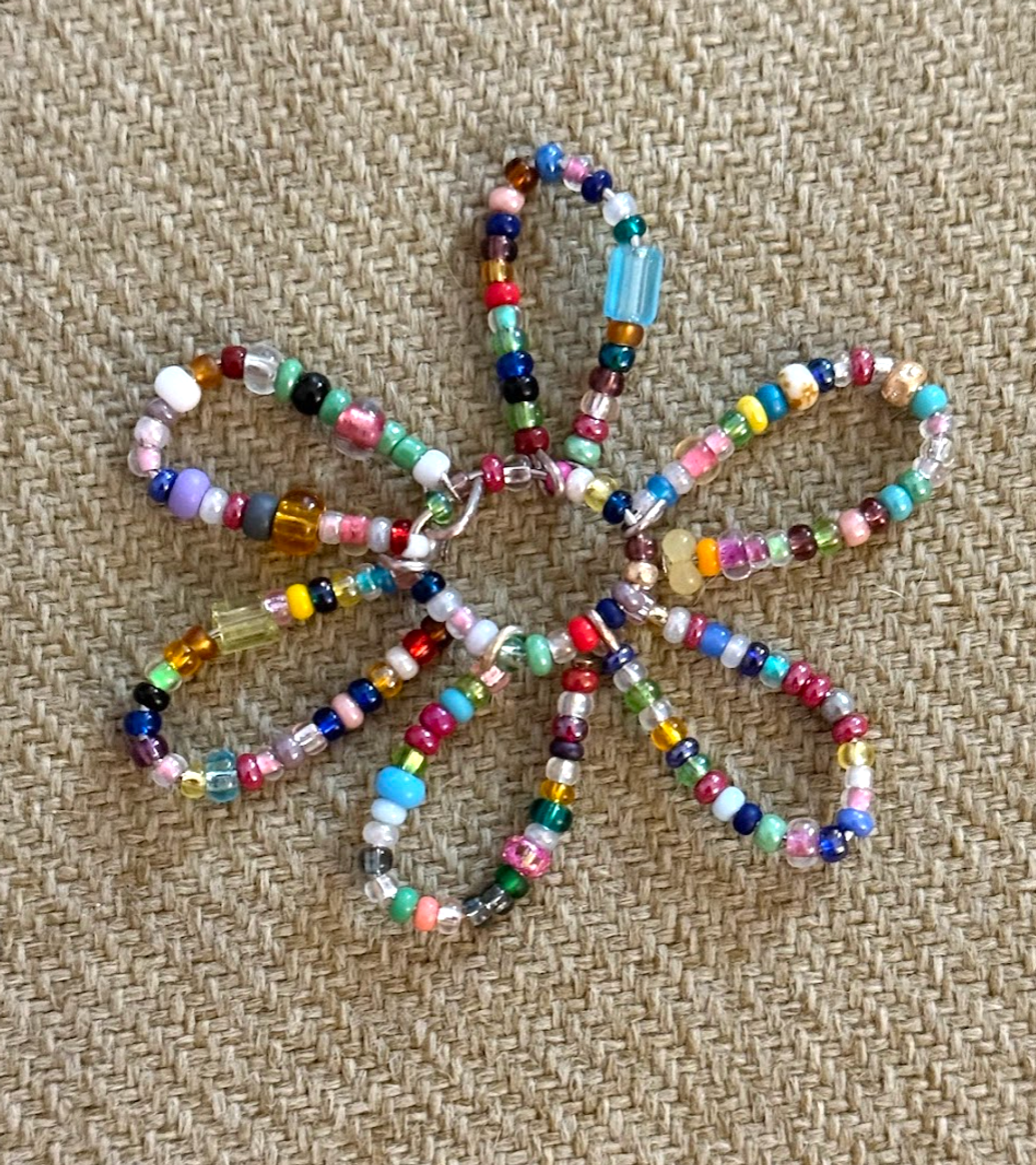 beaded flowers