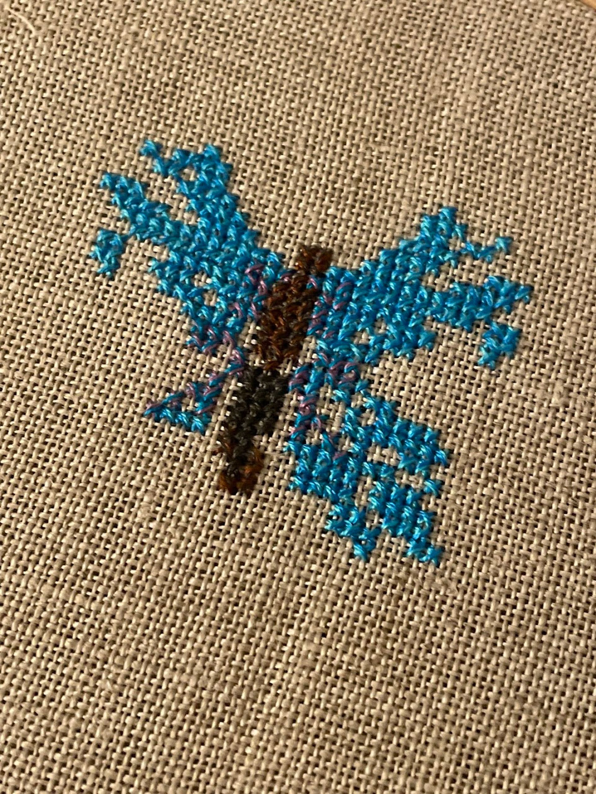 cross stitch butterfly