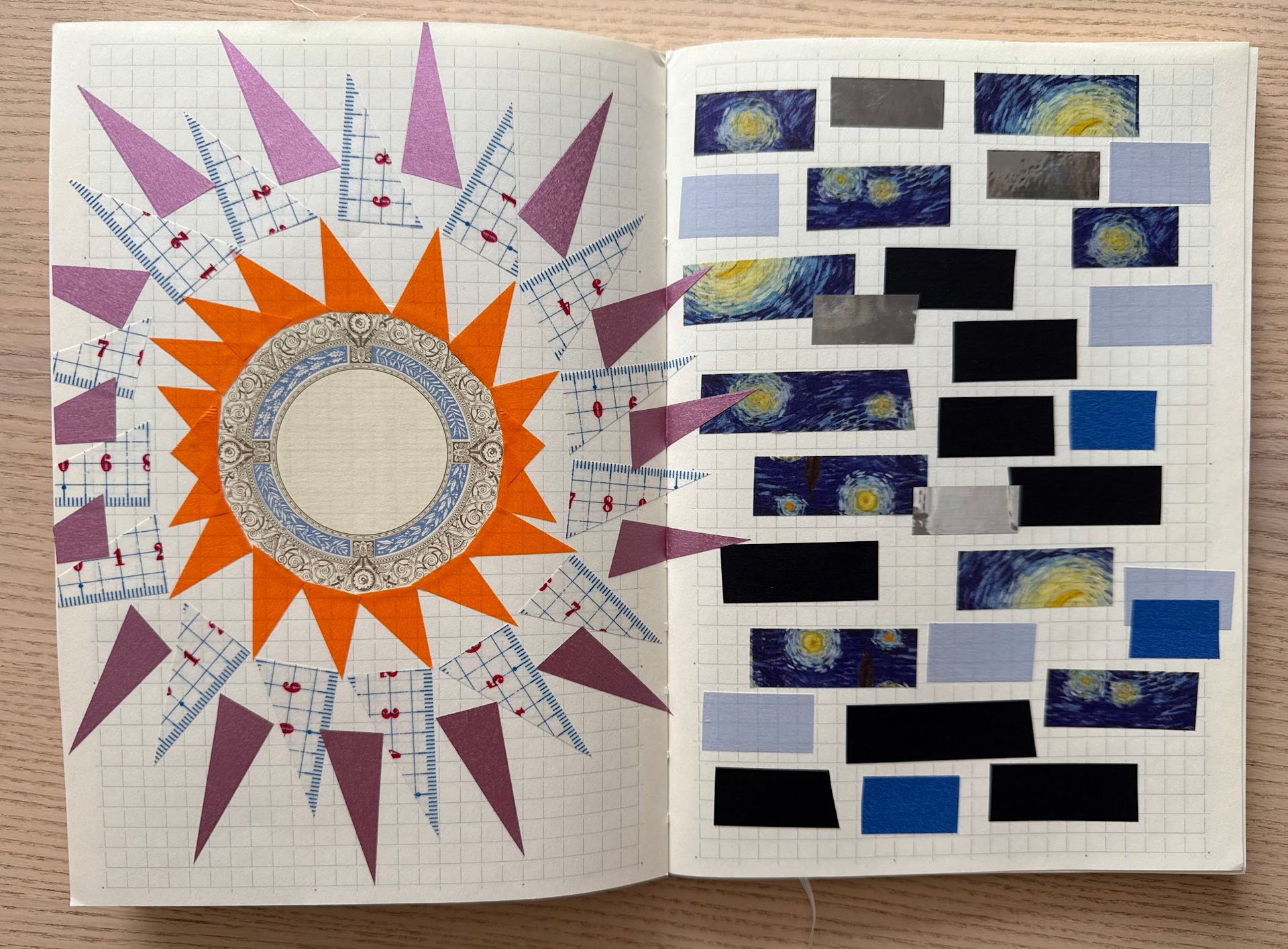 journal with sky