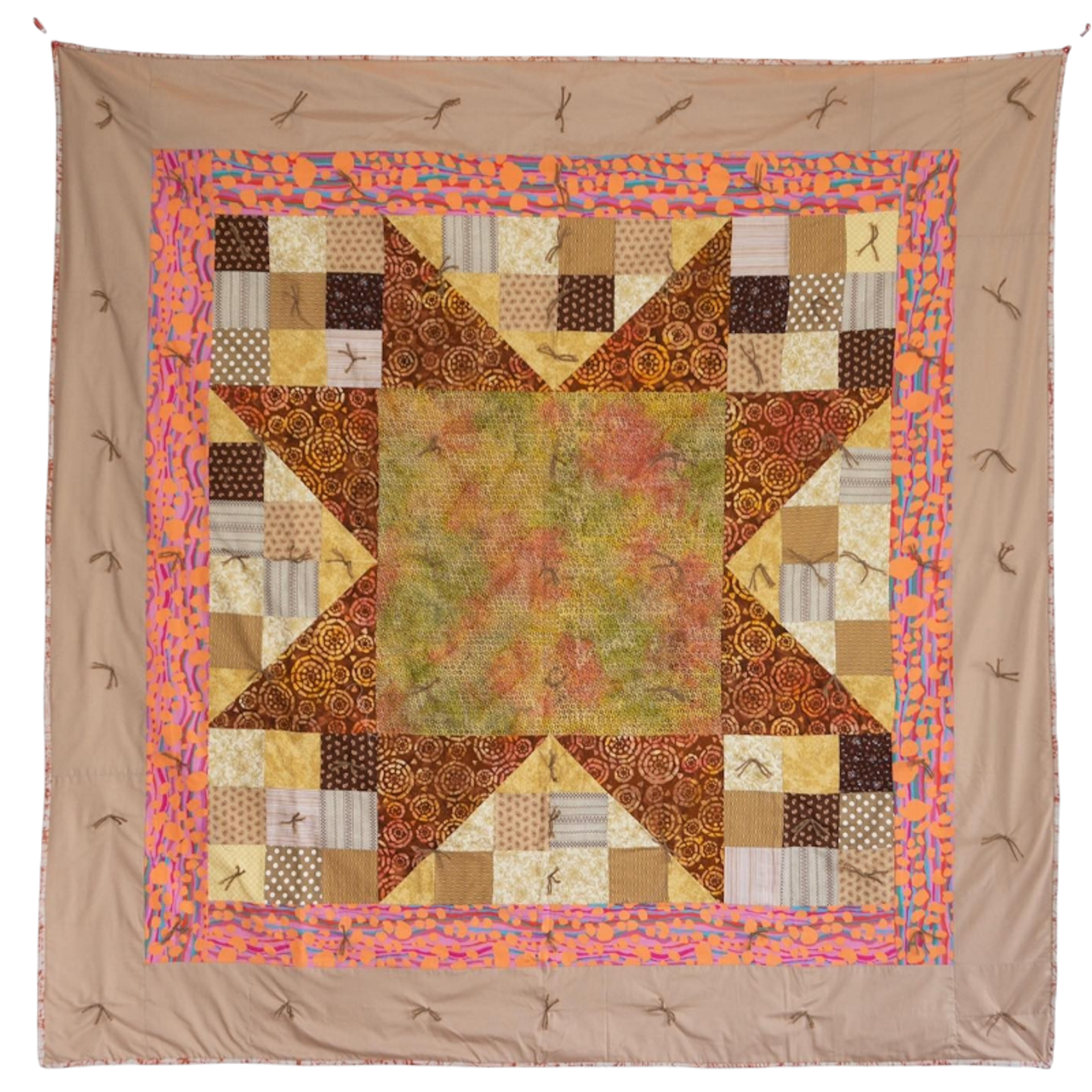 brown star quilt