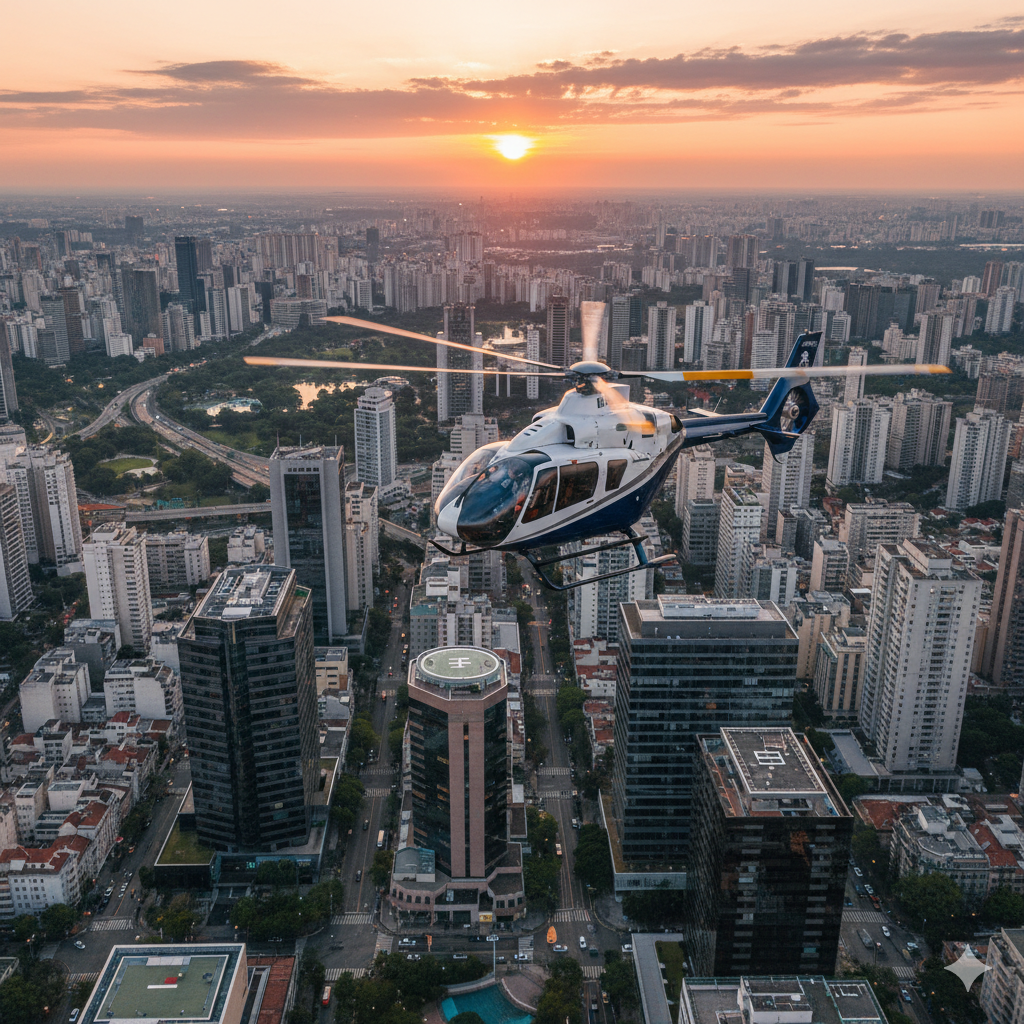 São Paulo vira referência com a maior frota de Helicópteros do Mundo