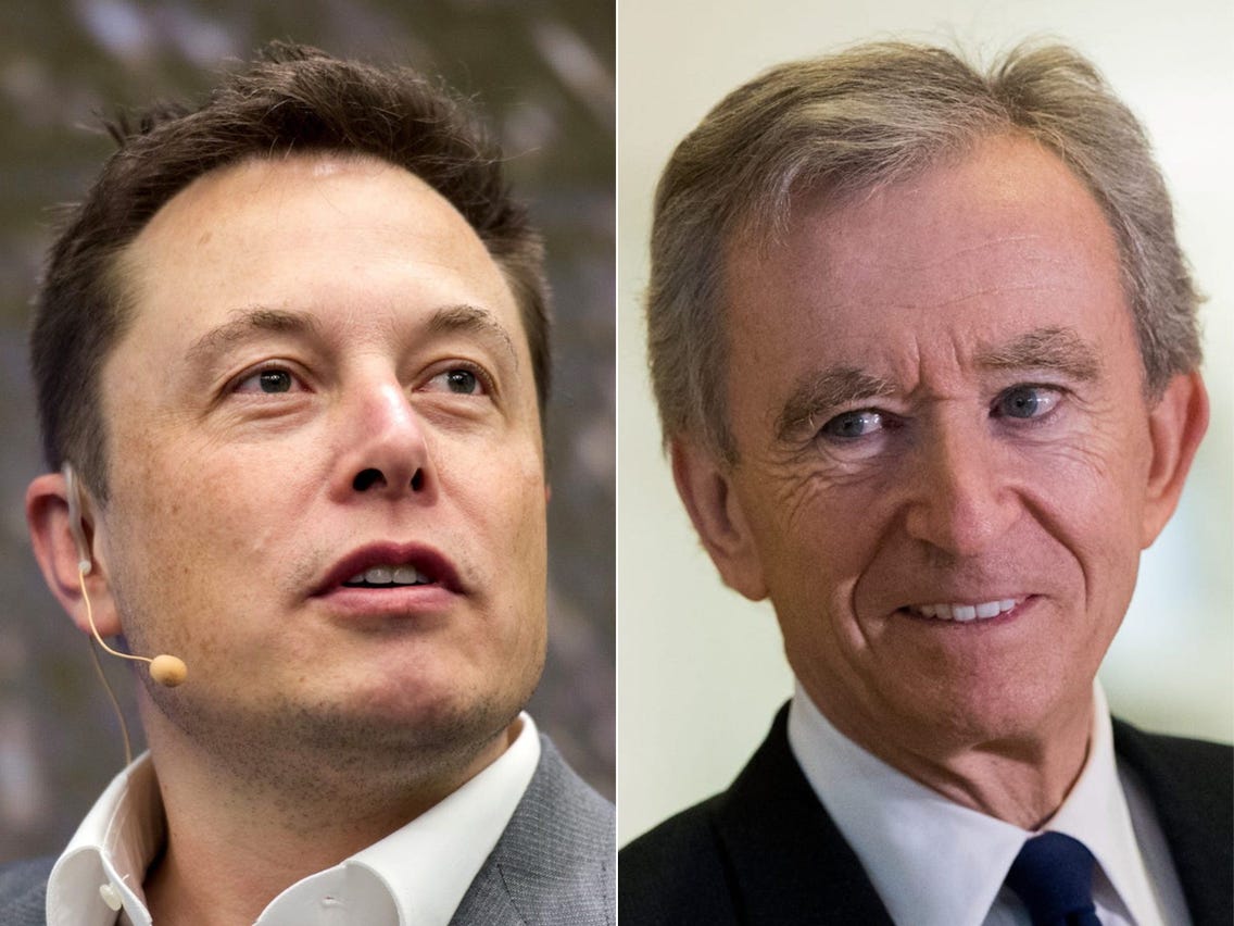 Dono do Império de luxo LVMH supera Elon Musk se tornando o mais rico do mundo.