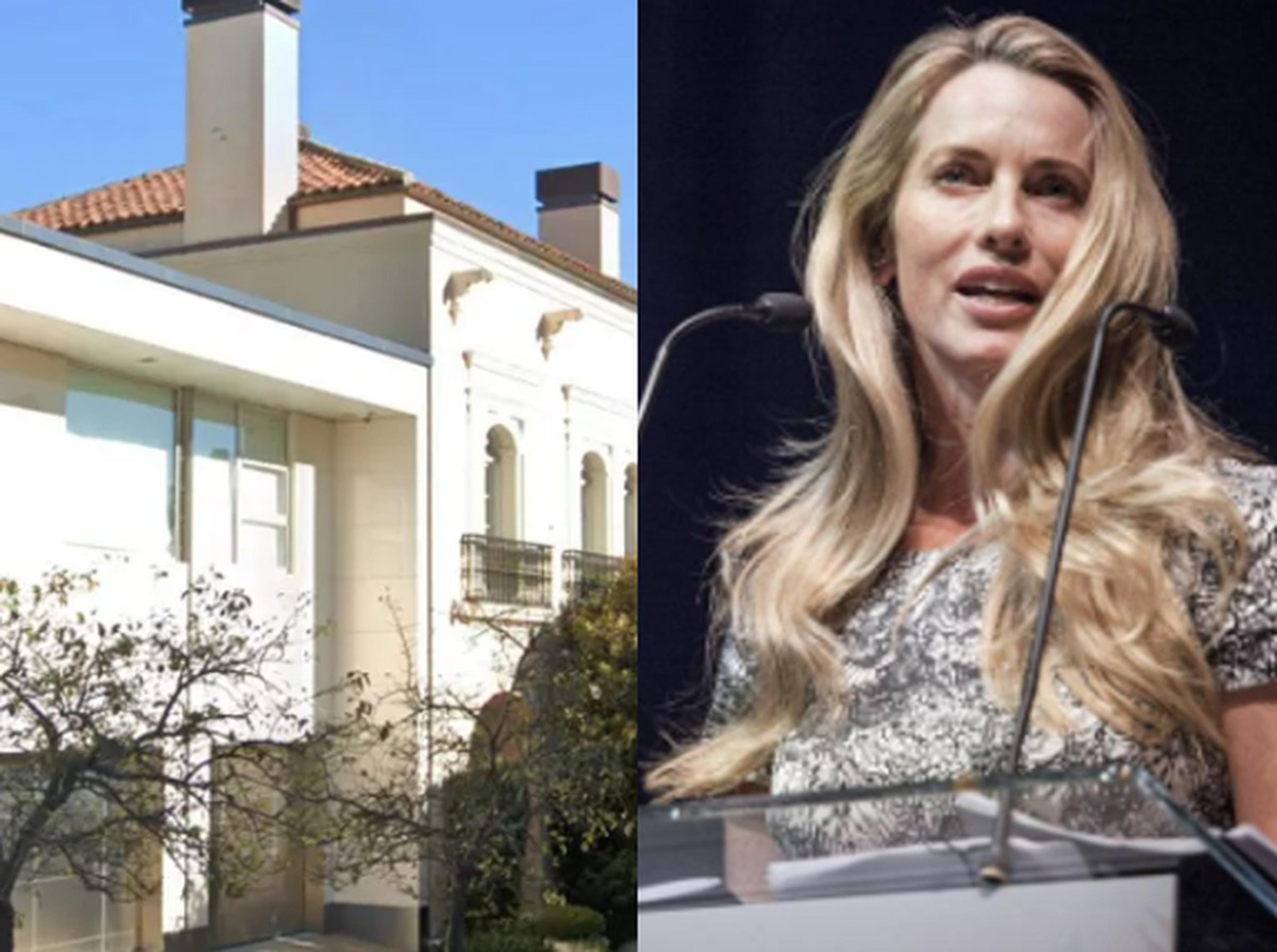 Viúva de Steve Jobs ao lado da Casa