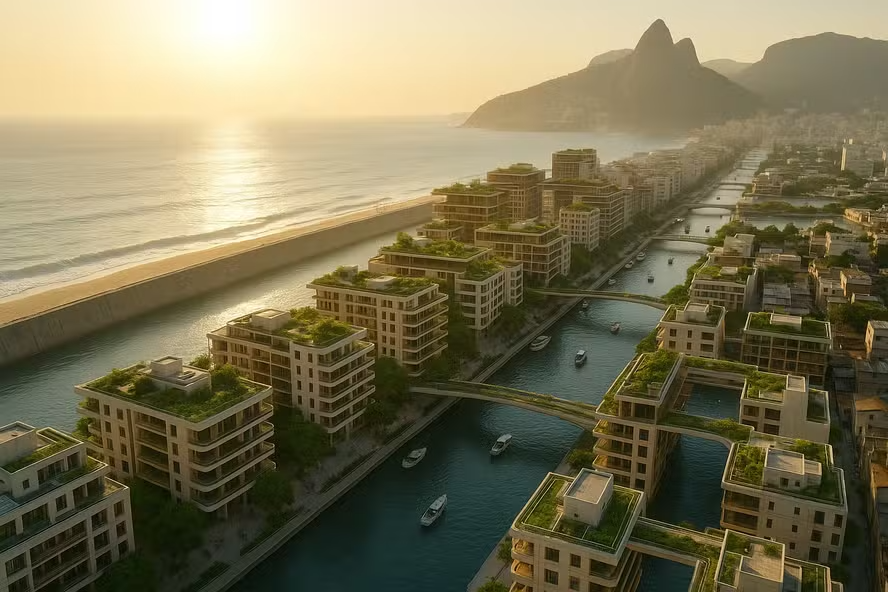 O futuro do Rio em 2125: cidade mais verde e o desafio do avanço do mar