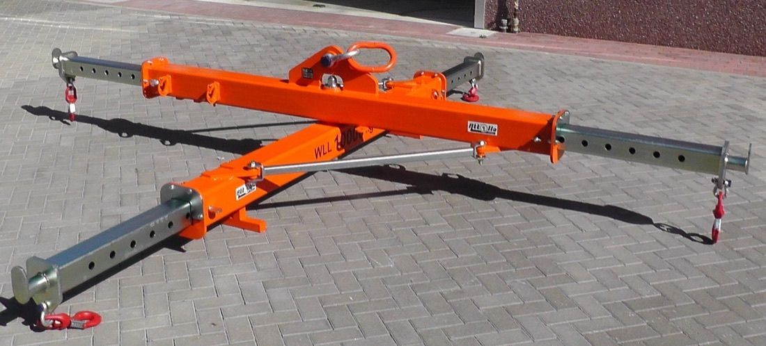 Bilancino a croce telescopico per barche 10 ton