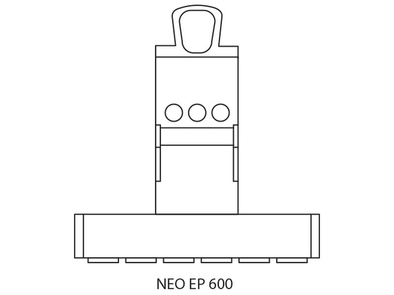مغناطيس كهرومغناطيسي دائم Neo EP 600 kg