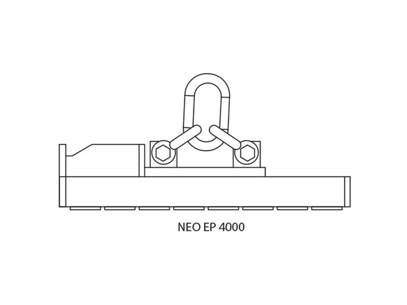 مغناطيس كهرومغناطيسي دائم Neo EP 4.000 kg