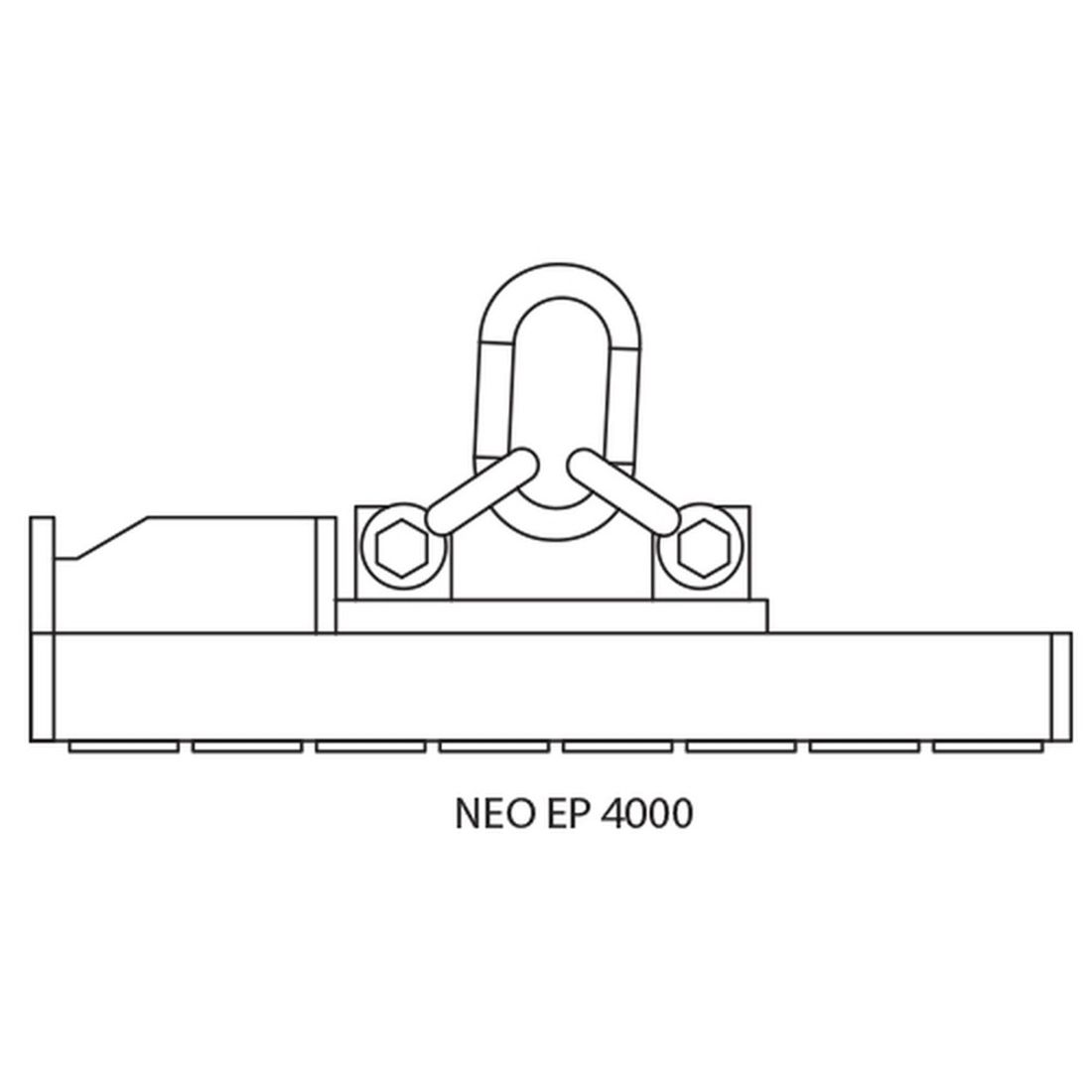 مغناطيس كهرومغناطيسي دائم Neo EP 4.000 kg