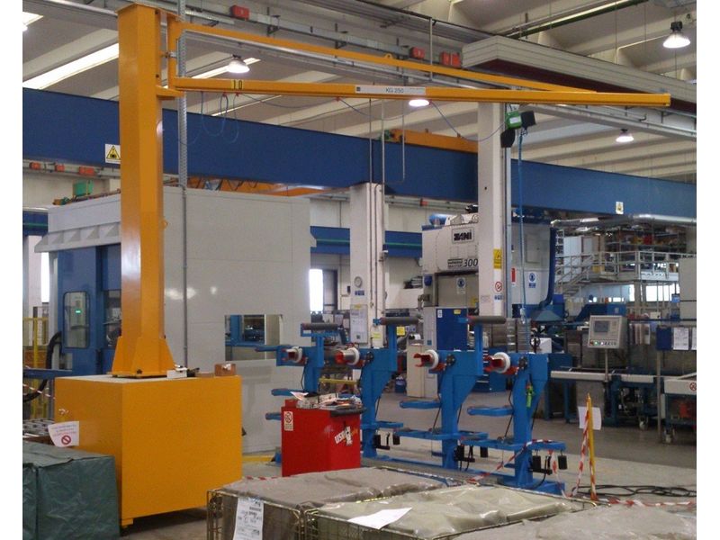 Fork-mounted jib crane