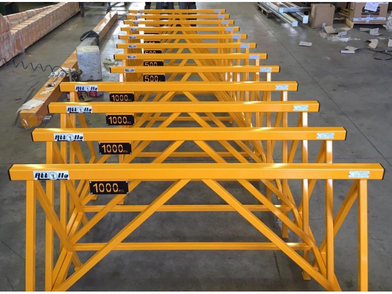 Certified support stands — 500 kg capacity