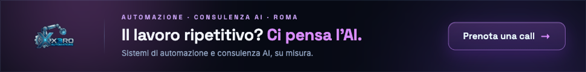 X3RO Automations — automazioni AI per aziende