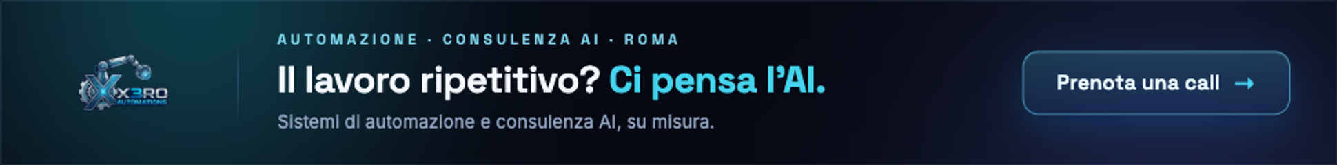 X3RO Automations — automazioni AI per aziende