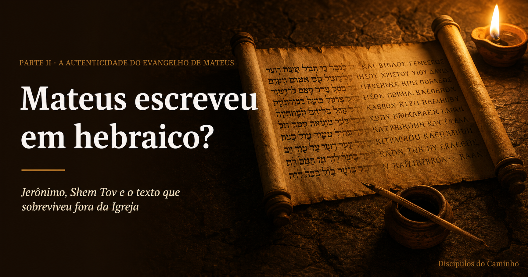 Mateus escreveu em hebraico? O que Jerônimo e um rabino medieval revelam