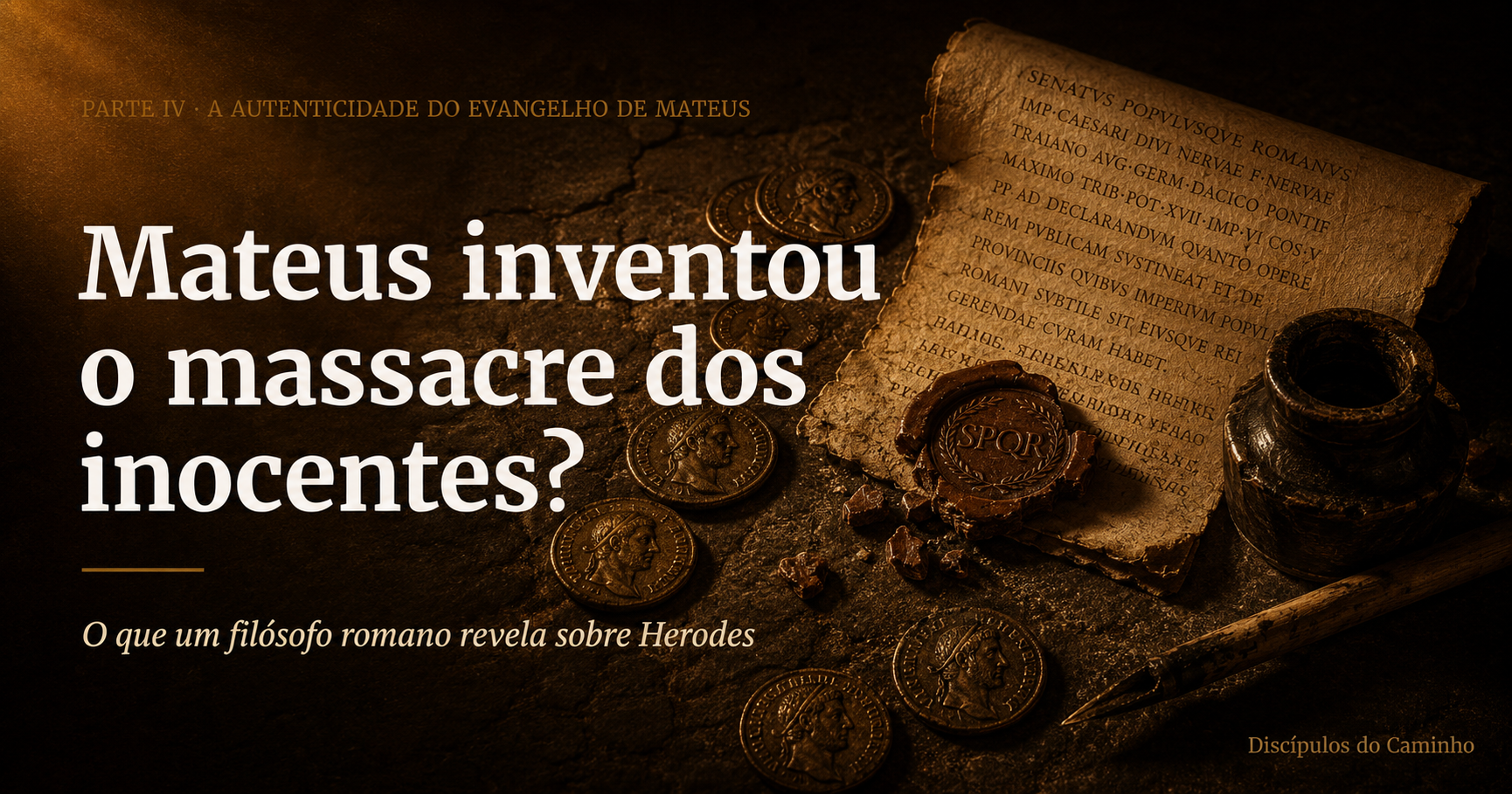 Mateus inventou o massacre dos inocentes? O que um filósofo romano revela sobre Herodes