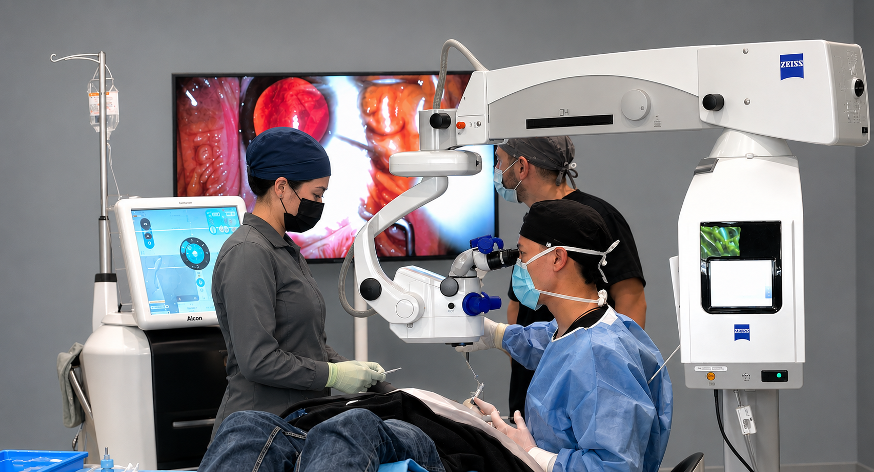 Dr. Ling with a patient